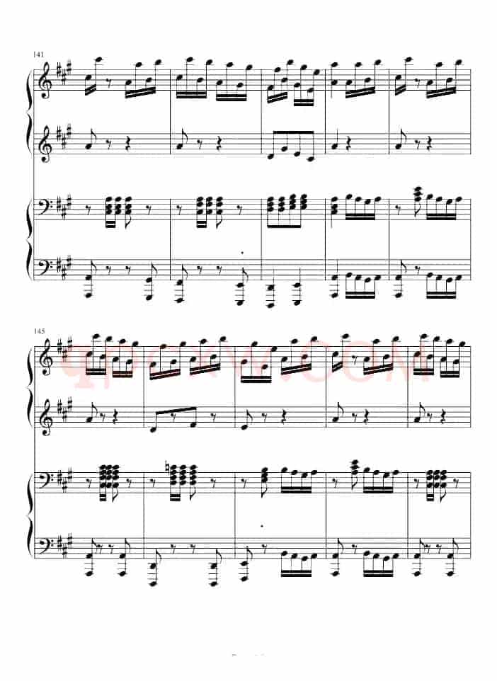 土耳其进行曲（四手联弹、周杰伦李云迪演奏版）