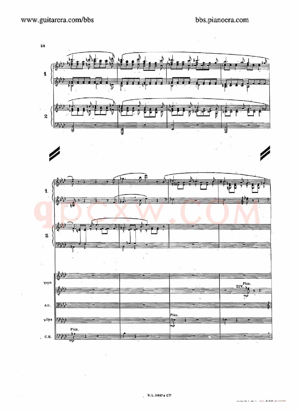 Concerto for 2 Pianos in d Minor(d小调双钢琴协奏曲·总谱)