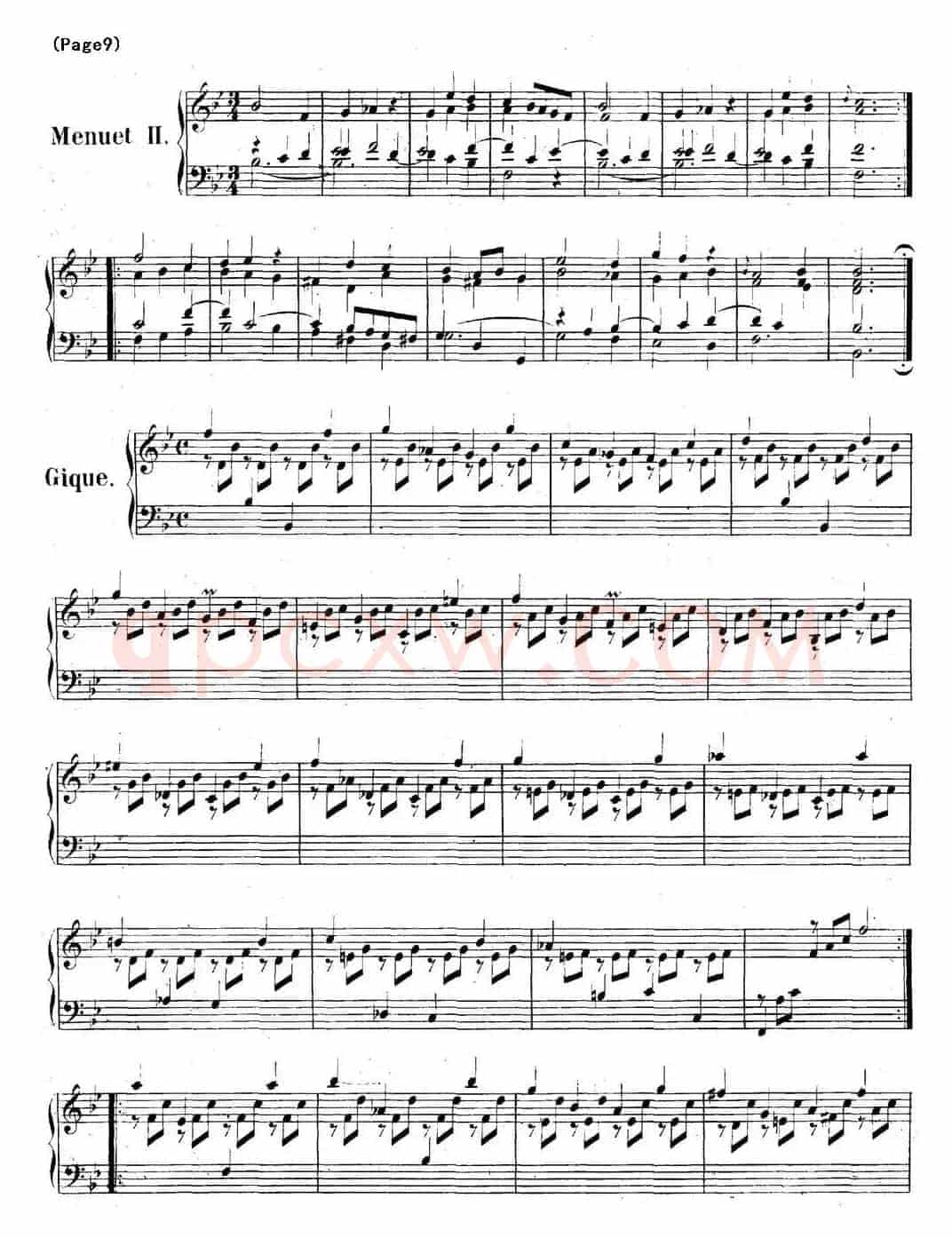 帕蒂塔6首德国组曲（No.1 降B大调 巴赫 Partita B-flat Major BWV825）