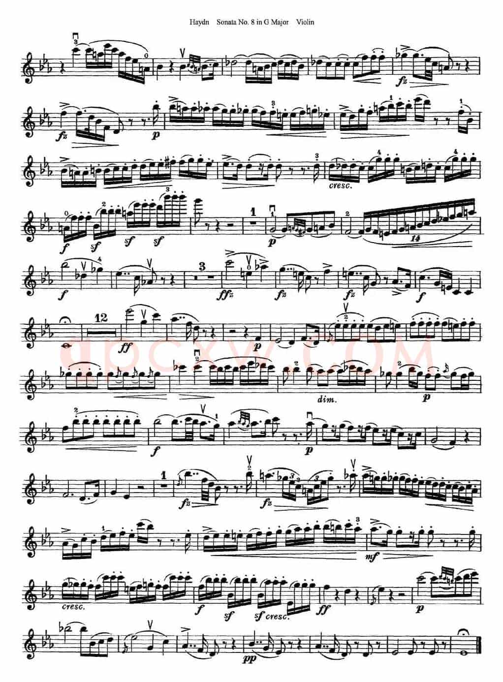 Violin Sonata No.8 in G Major