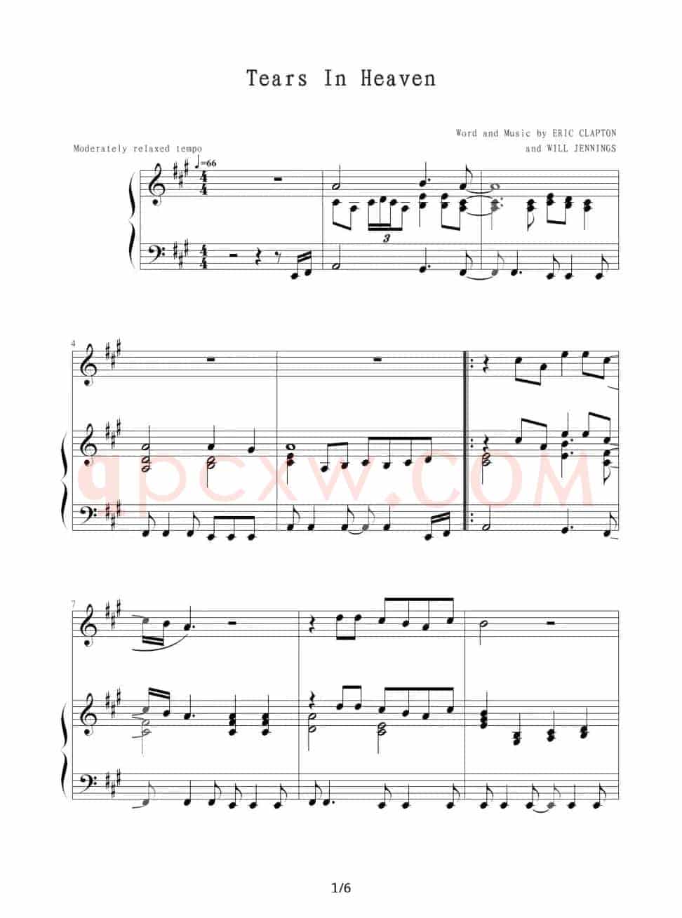 Tears In Heaven（泪洒天堂）