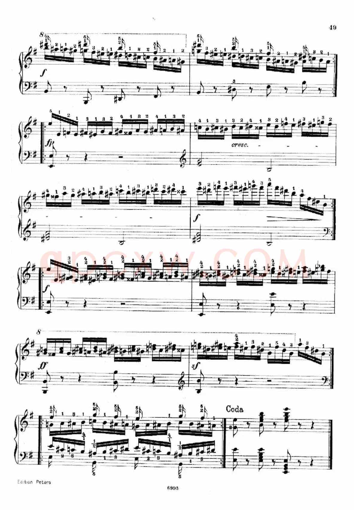 School of the Virtuoso Op.365(60首钢琴高级练习曲·19)