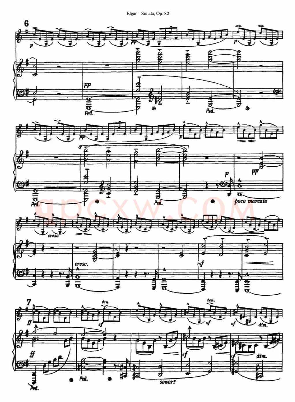 Violin Sonata Op.82（小提琴+钢琴伴奏）