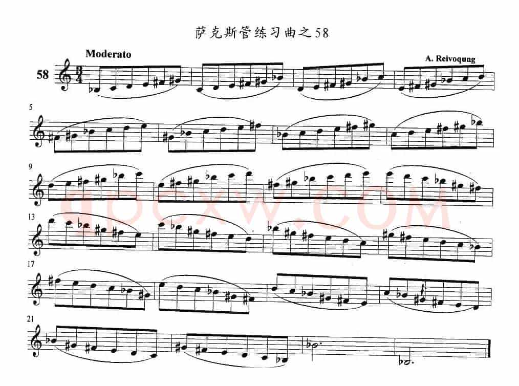 萨克斯管练习曲（51—60）