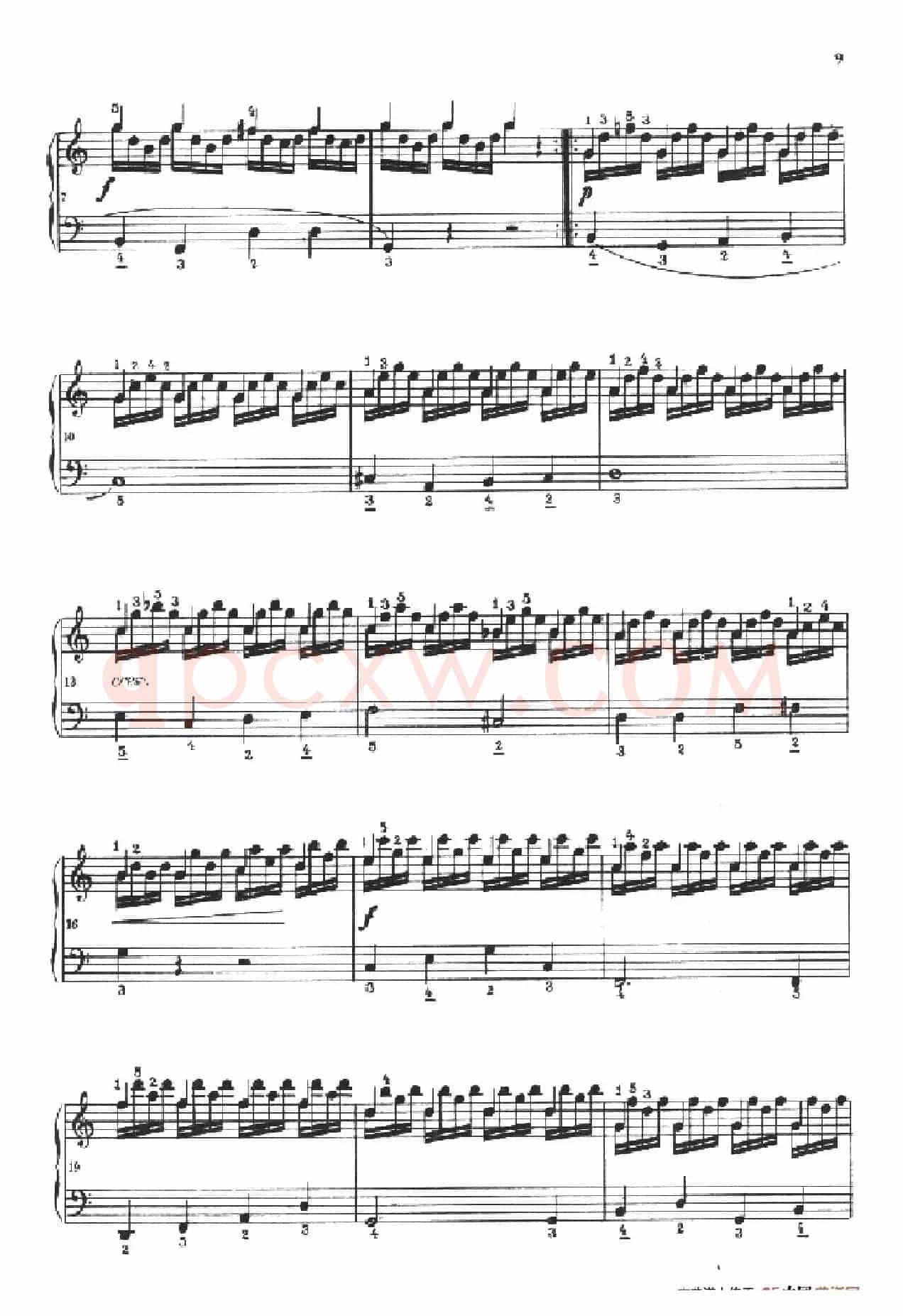 《车尔尼手风琴练习曲集》第Ⅱ册（第1——4首）