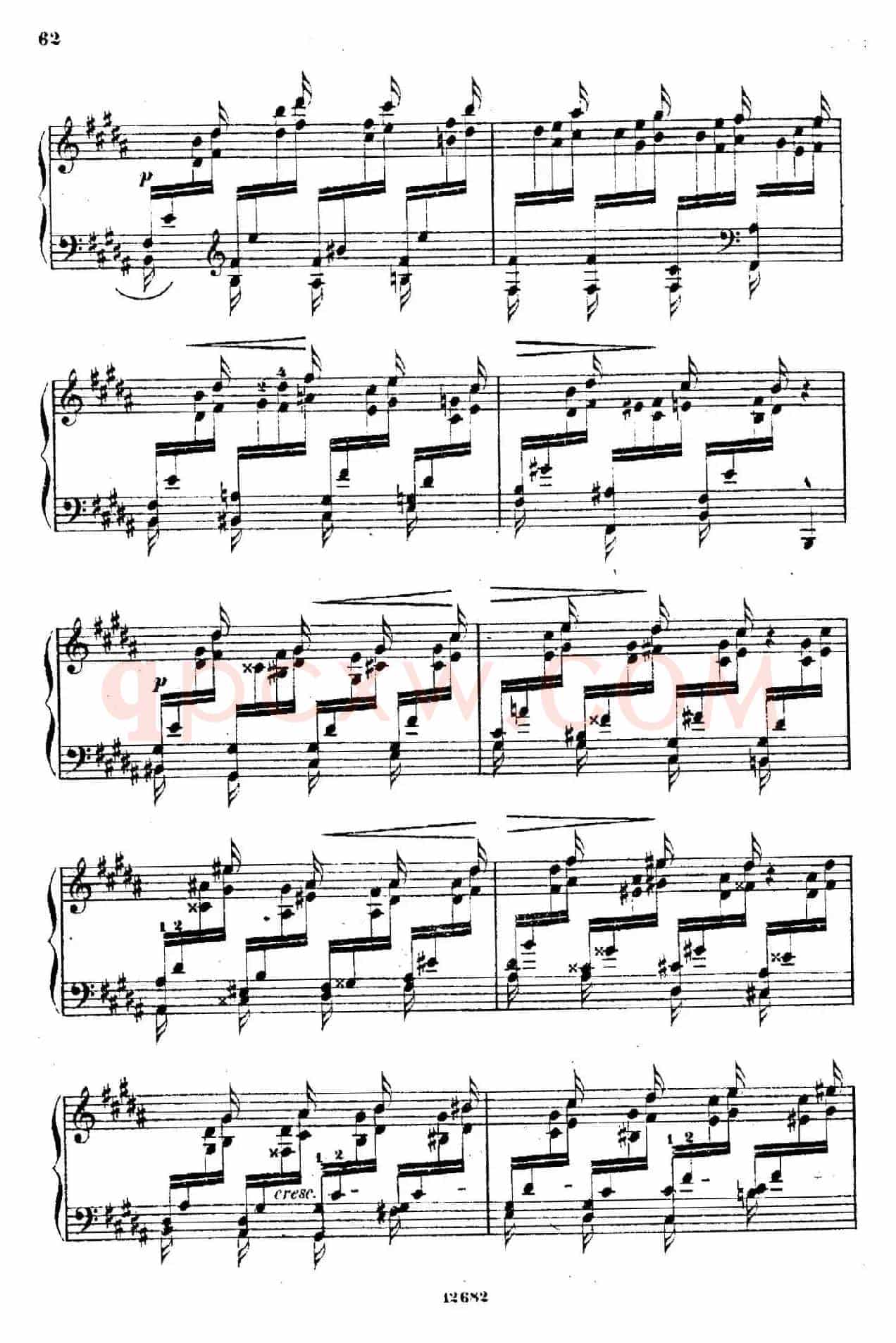 Douze Etudes de Salon Op.5(12首沙龙练习曲·12)