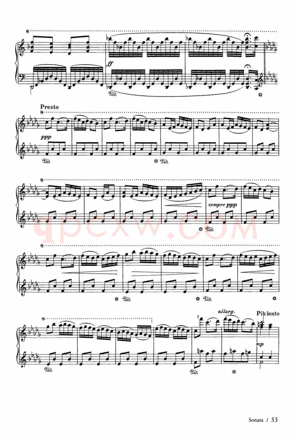 Piano Sonata in F Maj Op·12(F大调钢琴奏鸣曲·第二乐章)