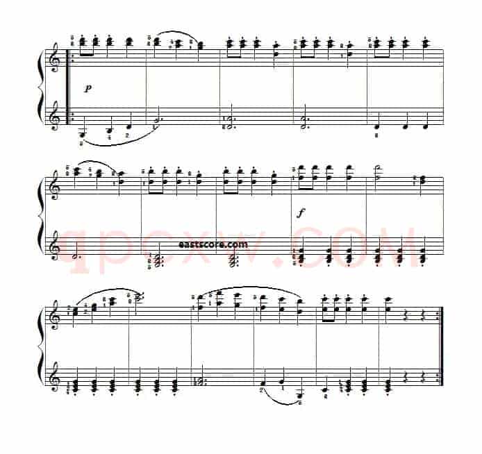 车尔尼《小钢琴家》（Czerny 823）第28首（曲谱及练习提示）