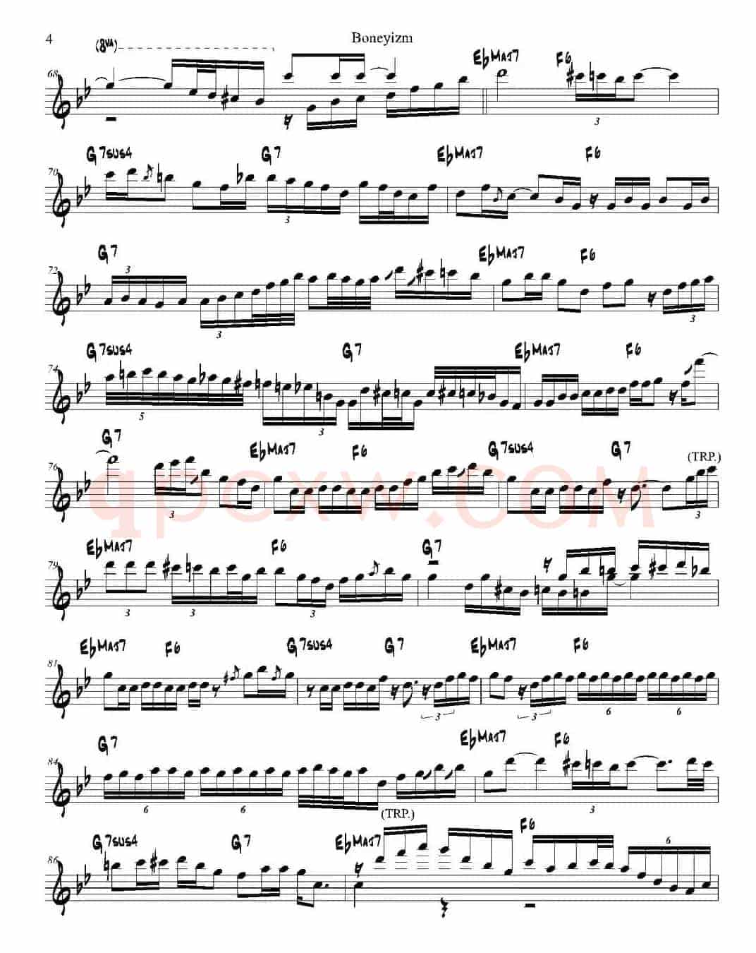 Boneyizm（次中音萨克斯）