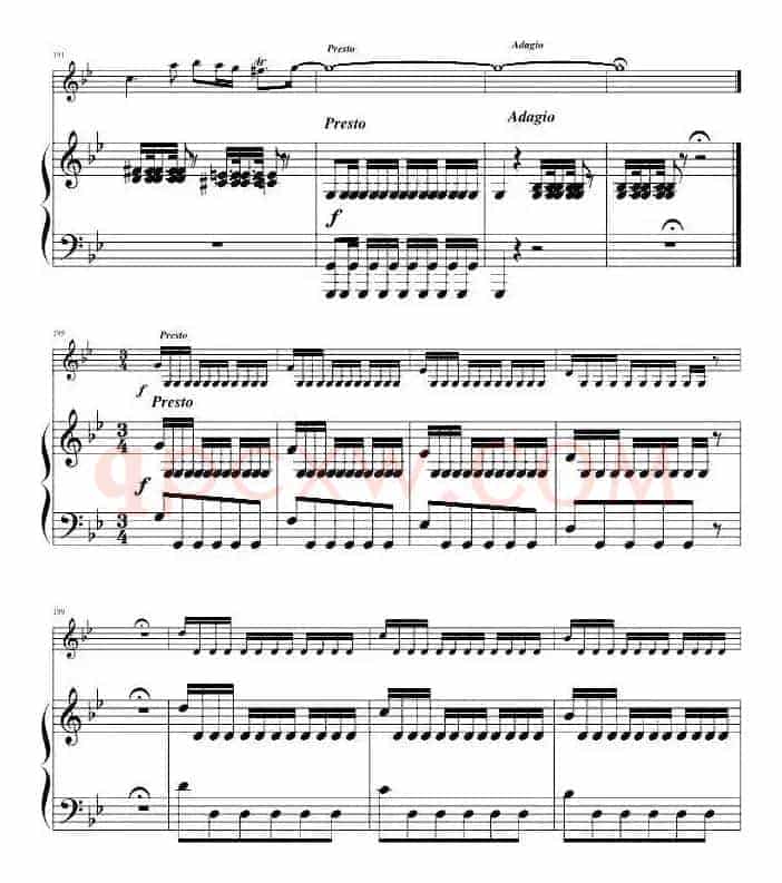 CONCERTO in G minor Summer（G小调协奏曲“夏”、小提琴+钢琴伴奏）