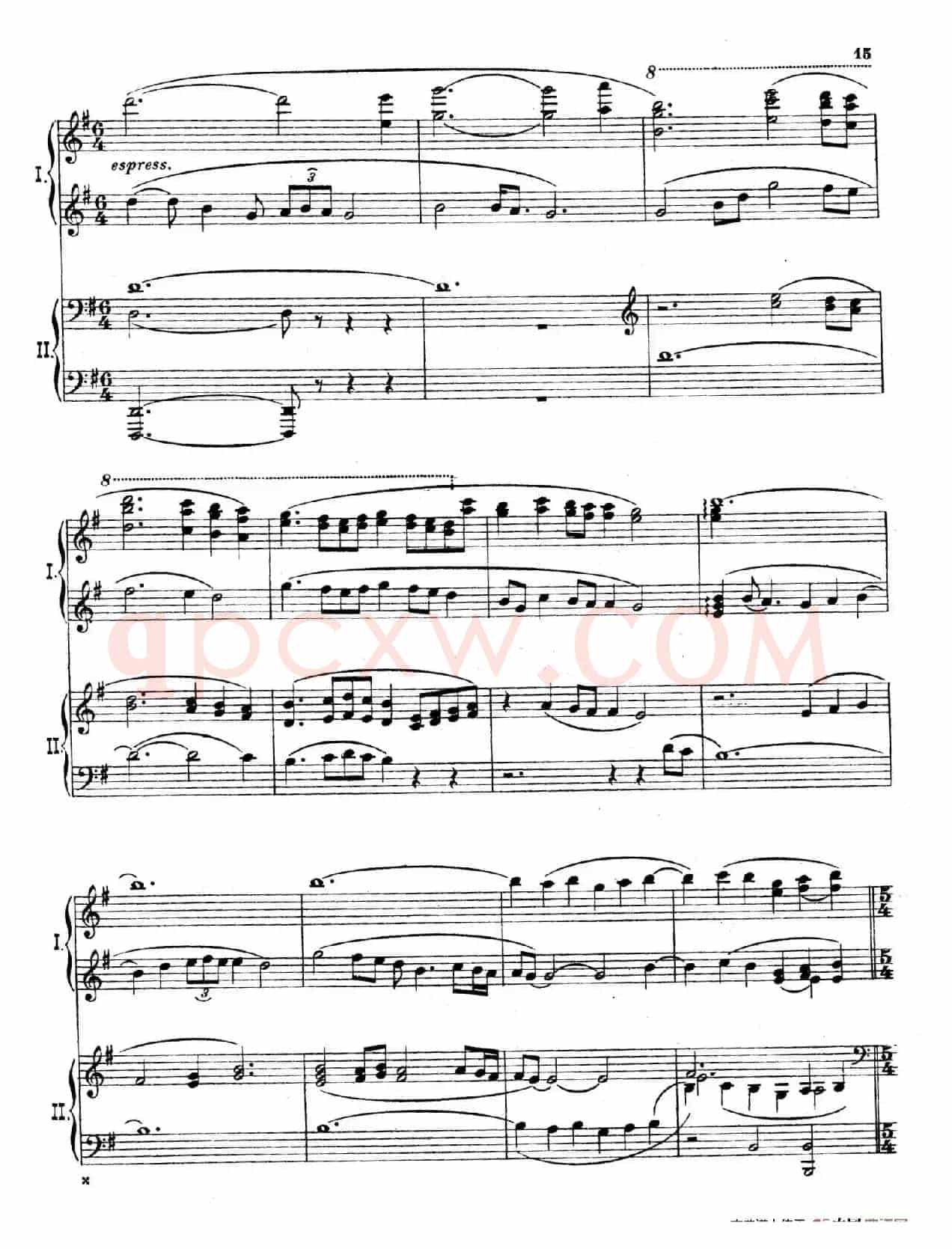 The Pines of Rome(交响诗《罗马的松树》·双钢琴)(第二部分:卡塔科巴墓地的松树)