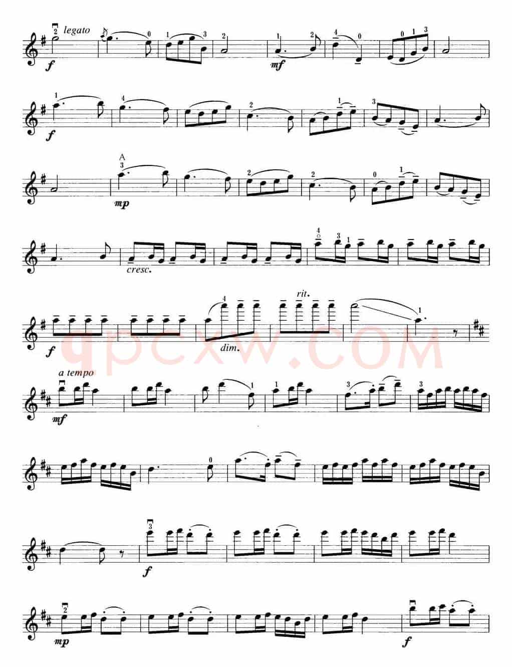 小提琴考级第五级：中国乐曲（6首）