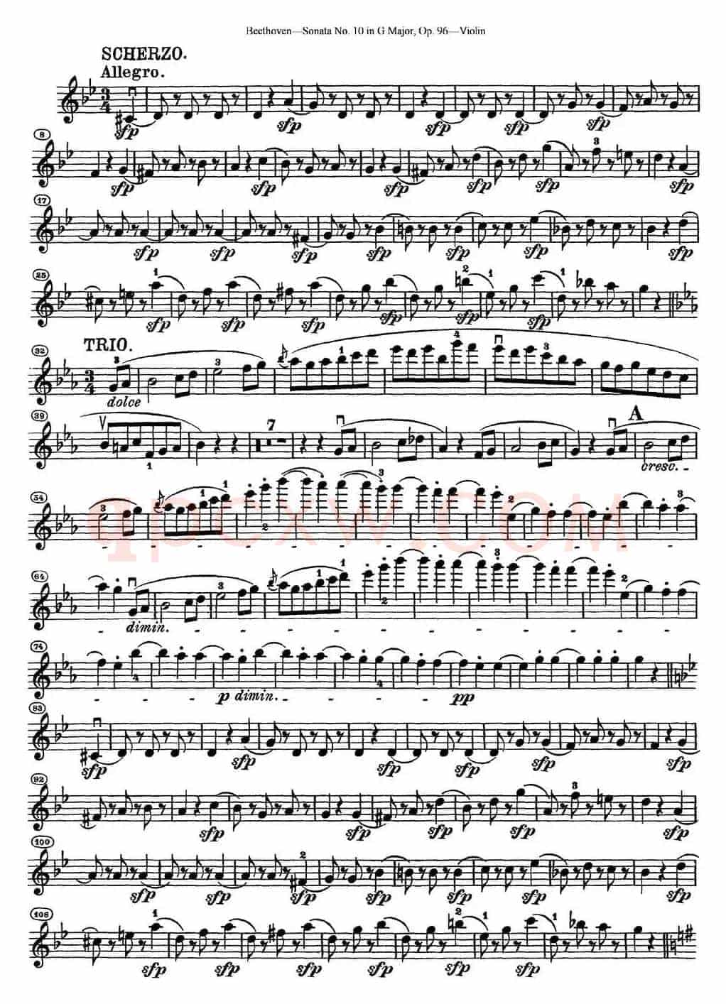 Violin Sonata No.10 in G Major Op.96