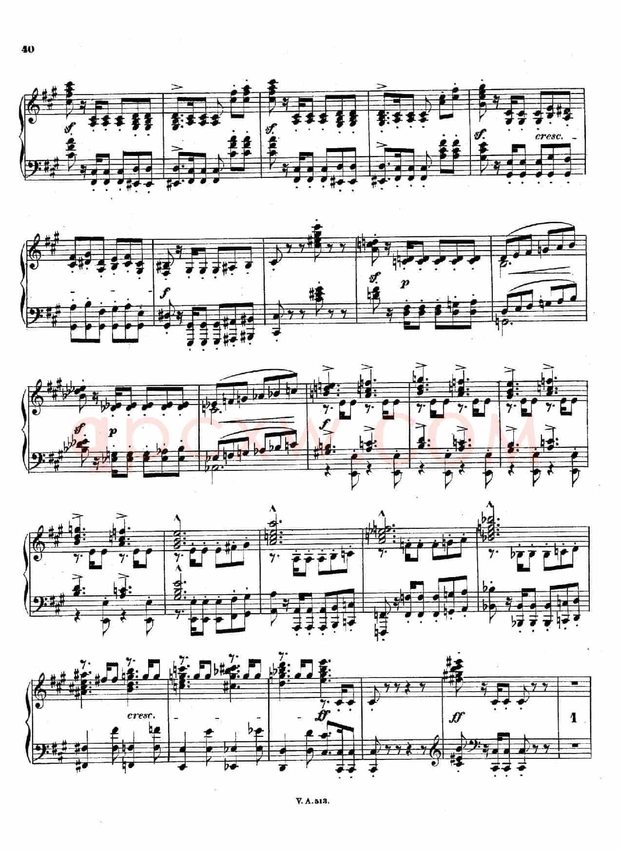 升c小调第一钢琴奏鸣曲(Op.6)