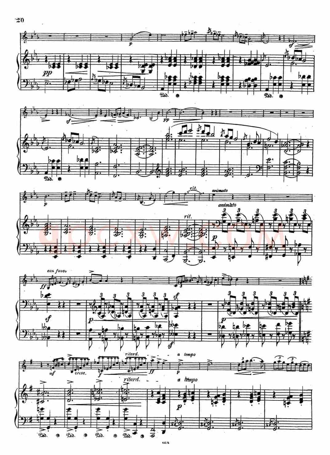VIOLIN SONATA No.2 in G major（G大调第二小提琴奏鸣曲）（Ⅱ）（小提琴+钢琴伴奏）