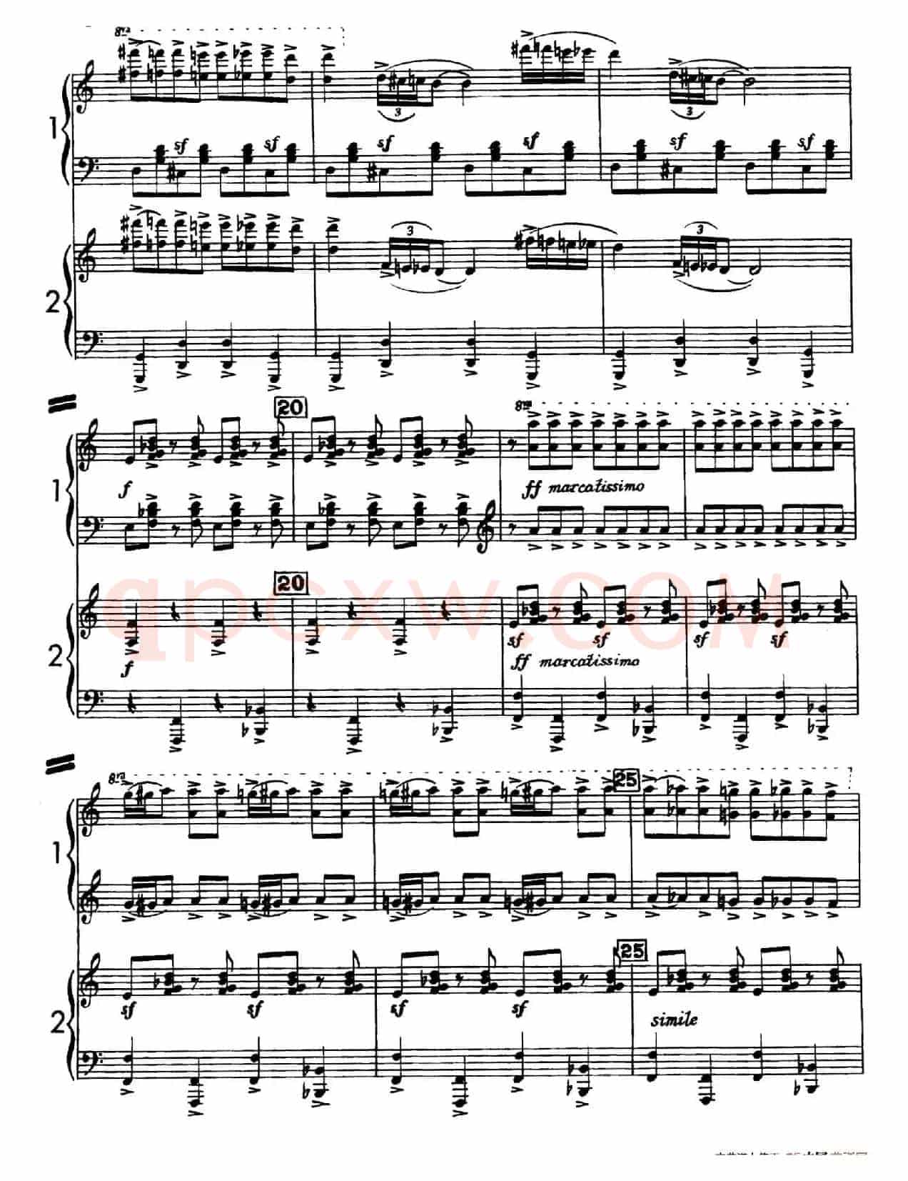 Sabre Dance(马刀舞曲)(双钢琴版)