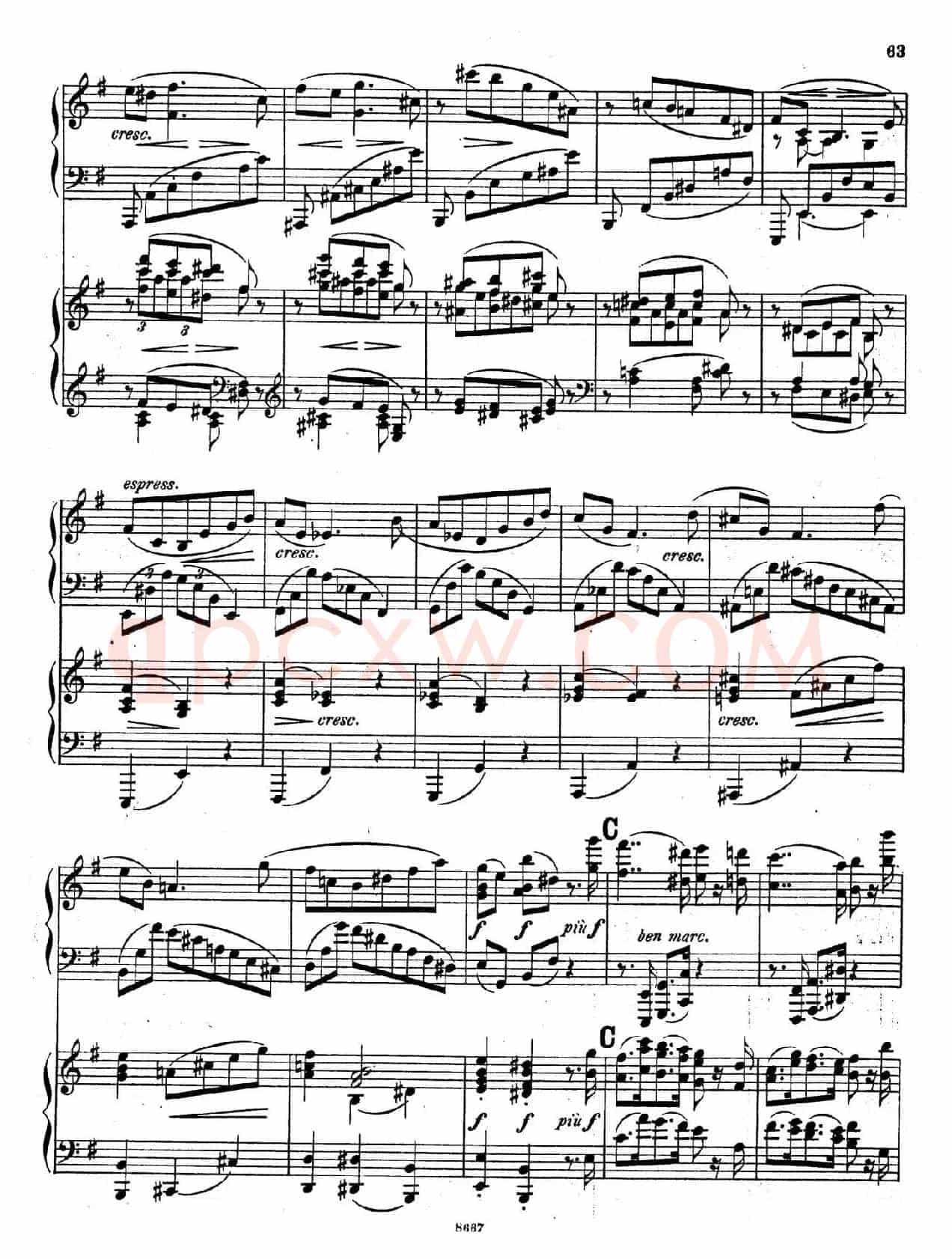 Symphony No.4 in e Minor Op.98(e小调第四交响曲·双钢琴)