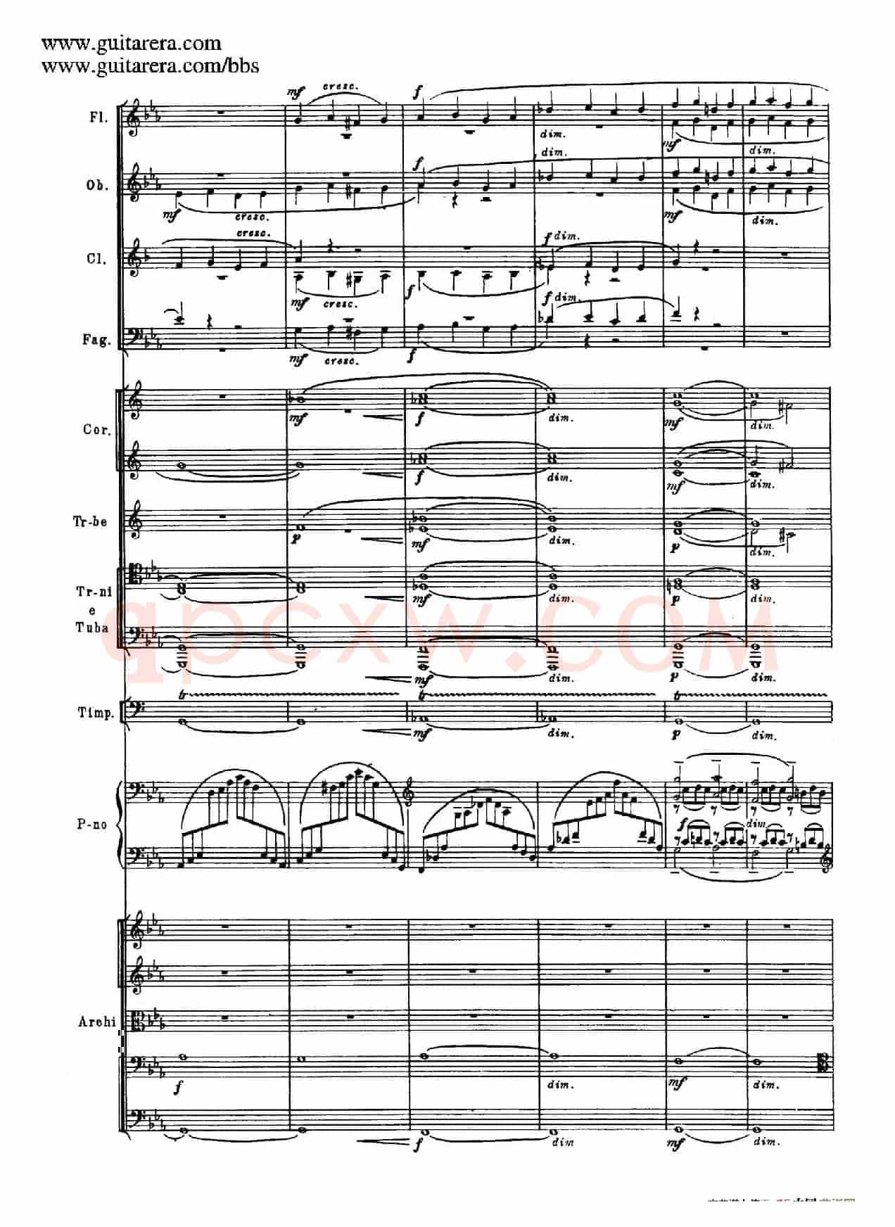 c小调第二钢琴协奏曲 Op.18（总谱·P37——45）