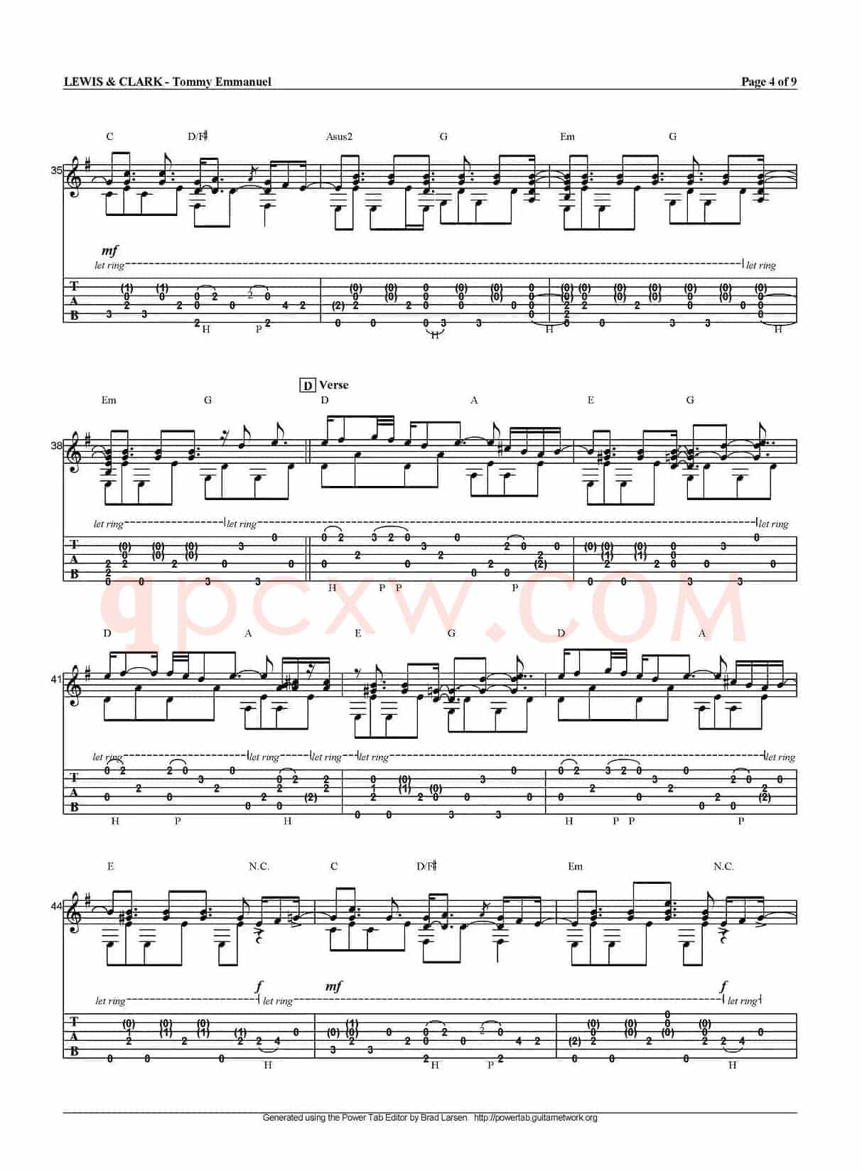 tommy emmanuel：lewis and clark（指弹吉他）