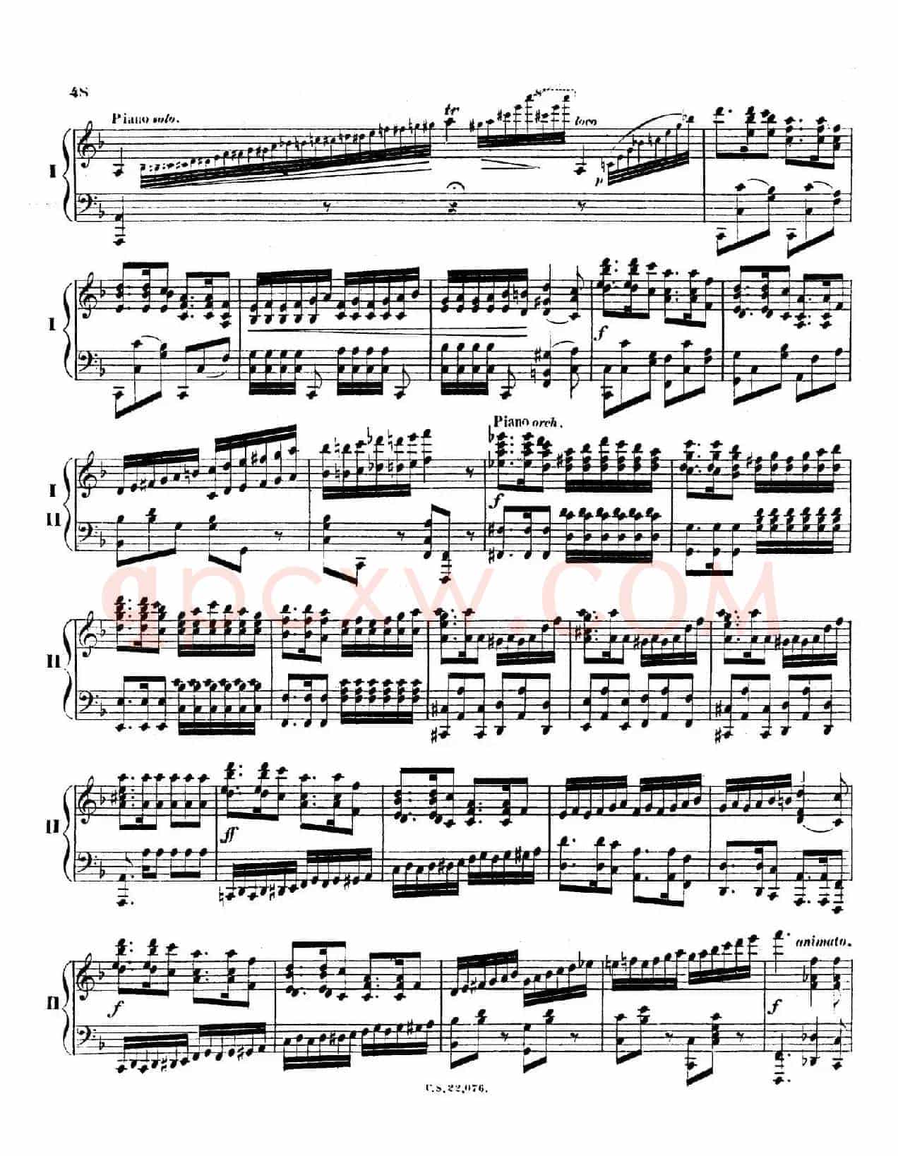 Piano Concerto No.2 in F Major Op.35(F大调第二钢琴协奏曲·Ⅱ·双钢琴)