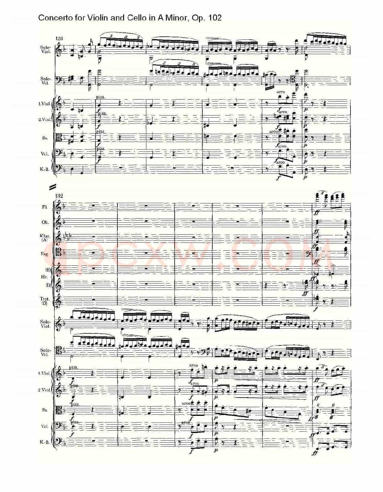 A小调小提琴与大提琴协奏曲, Op.102第三乐章