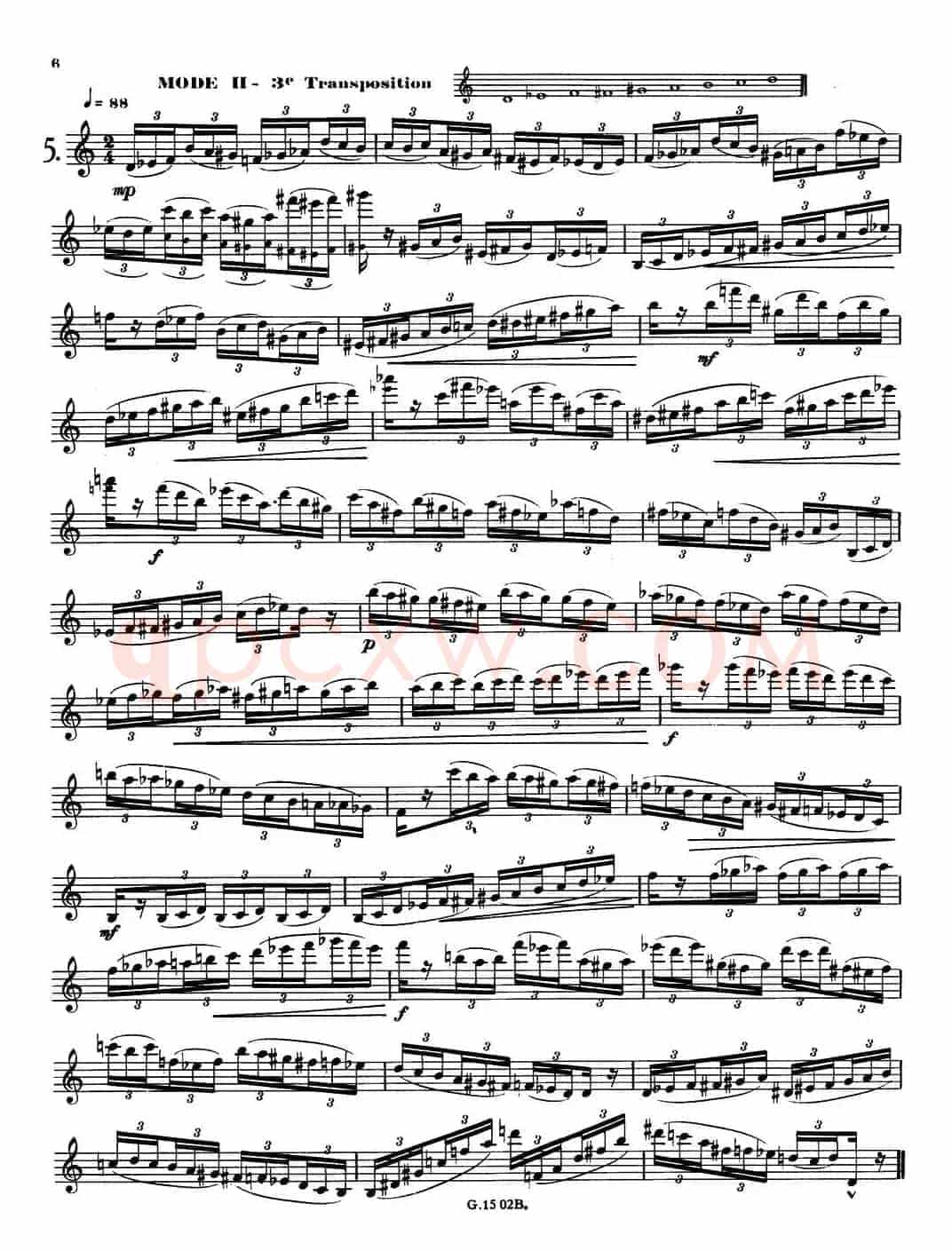 拉库尔萨克斯管练习曲28首（1—5）