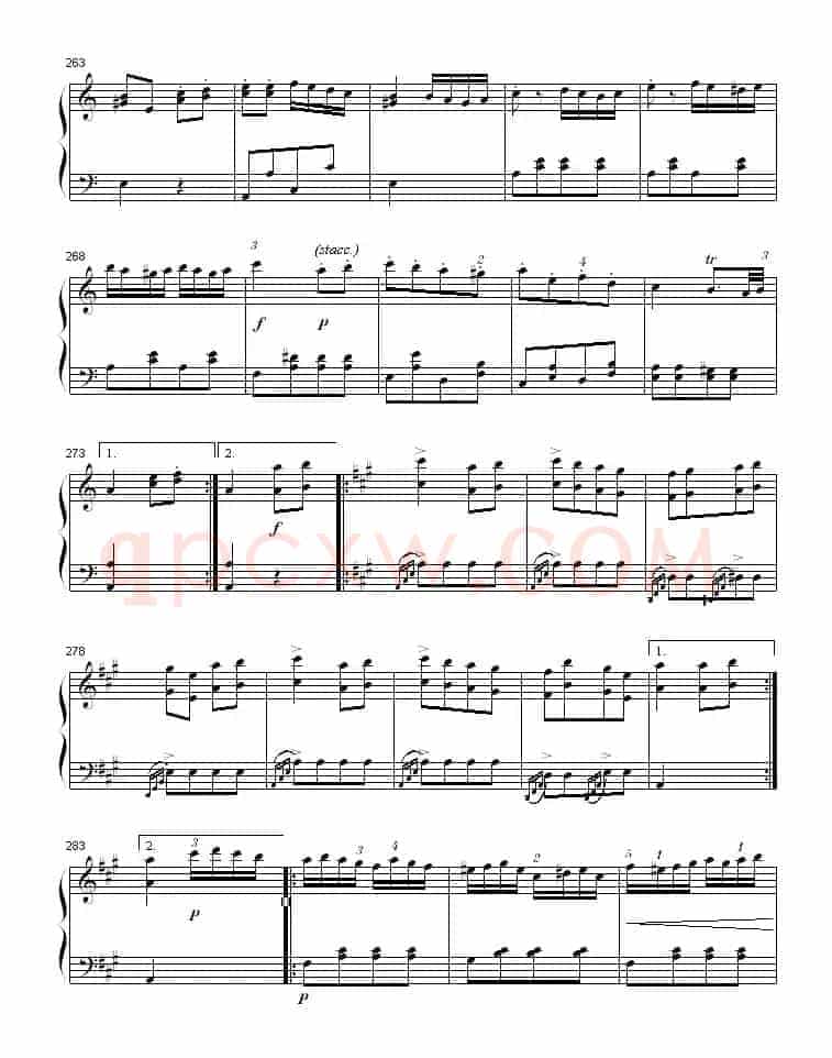 A大调钢琴奏鸣曲