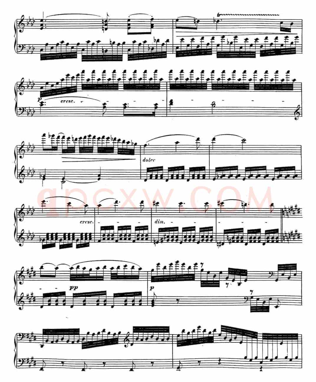 贝多芬钢琴奏鸣曲31 降A大调 Op.110 A-flat major