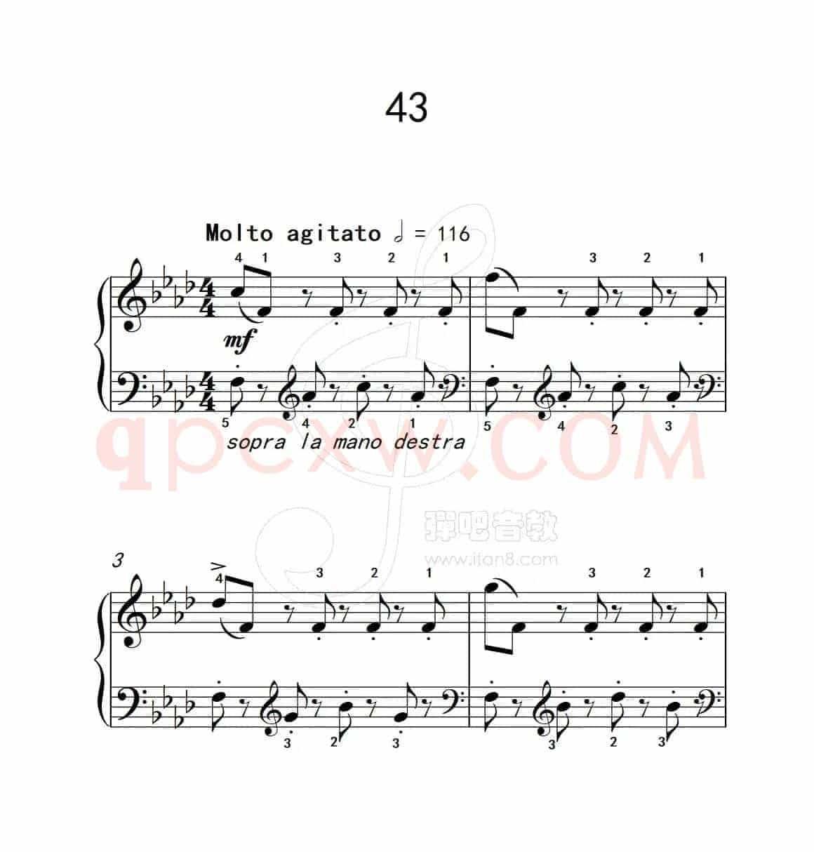 练习曲 43（克拉莫钢琴练习曲60首）