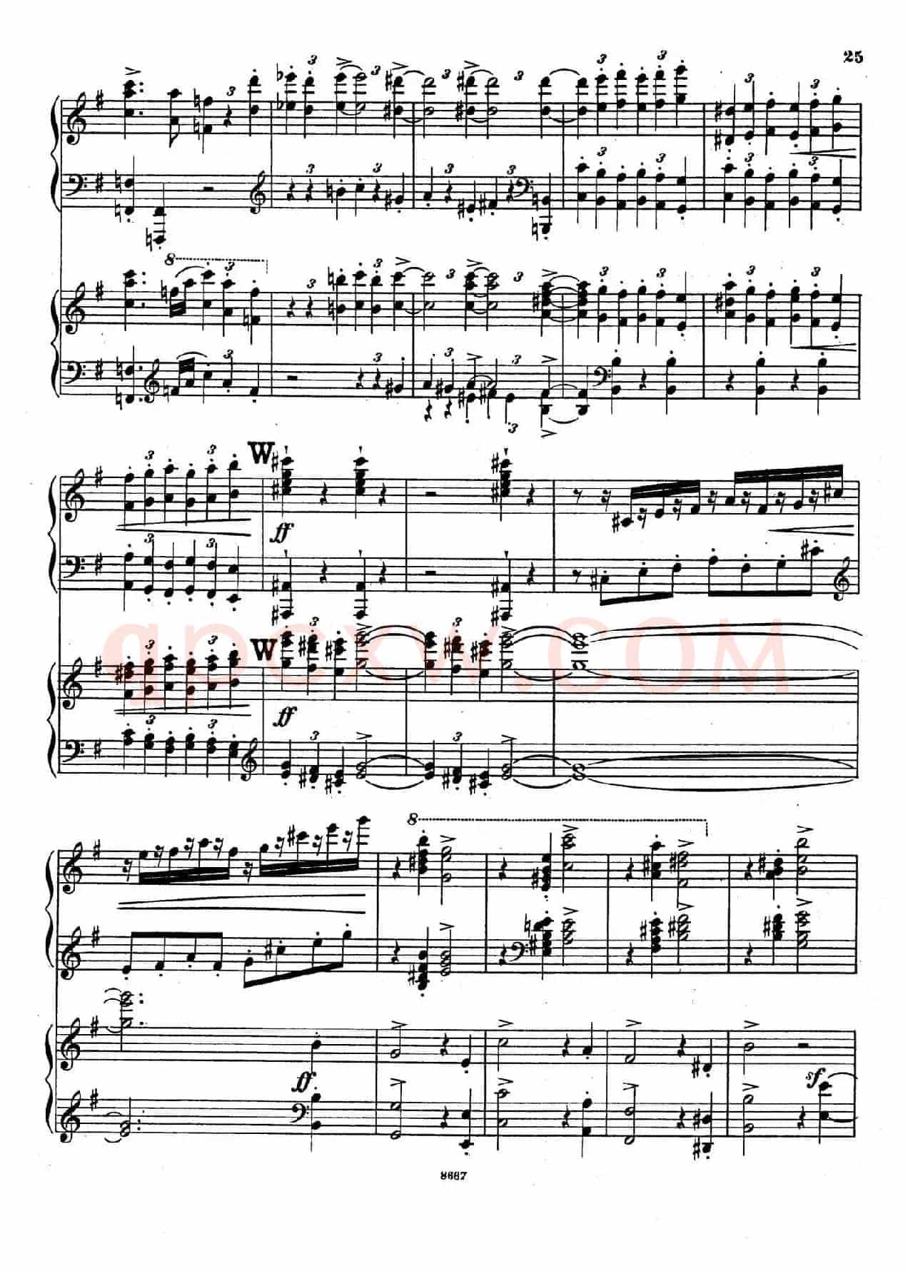 Symphony No.4 in e Minor Op.98(e小调第四交响曲·双钢琴)