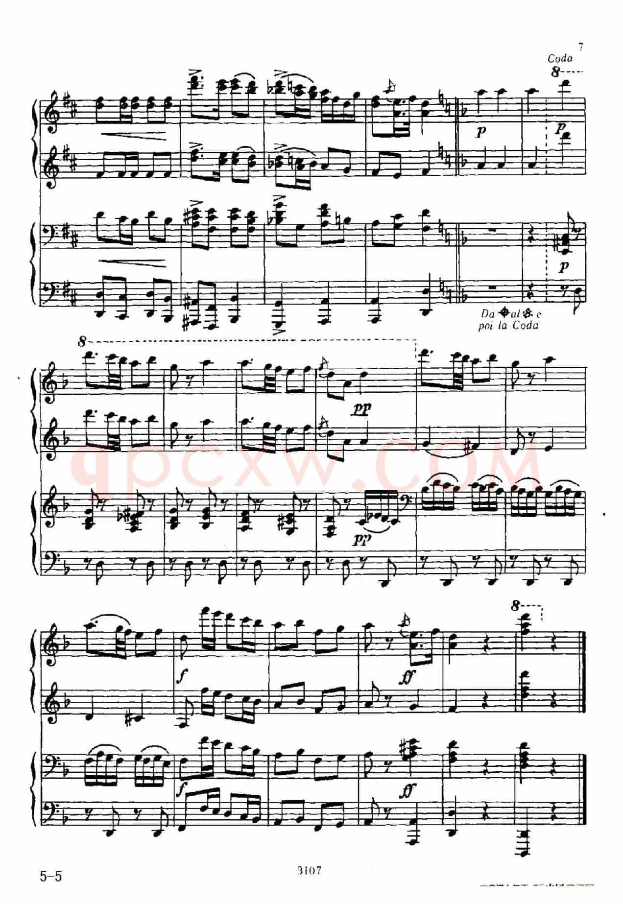 Polka in d Minor(d小调波尔卡·四手联弹)