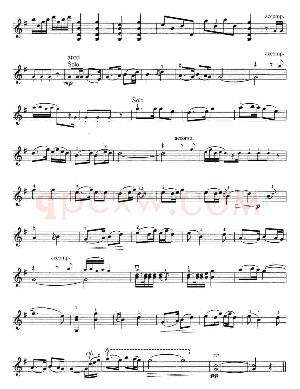 小提琴考级第五级：中国乐曲（6首）