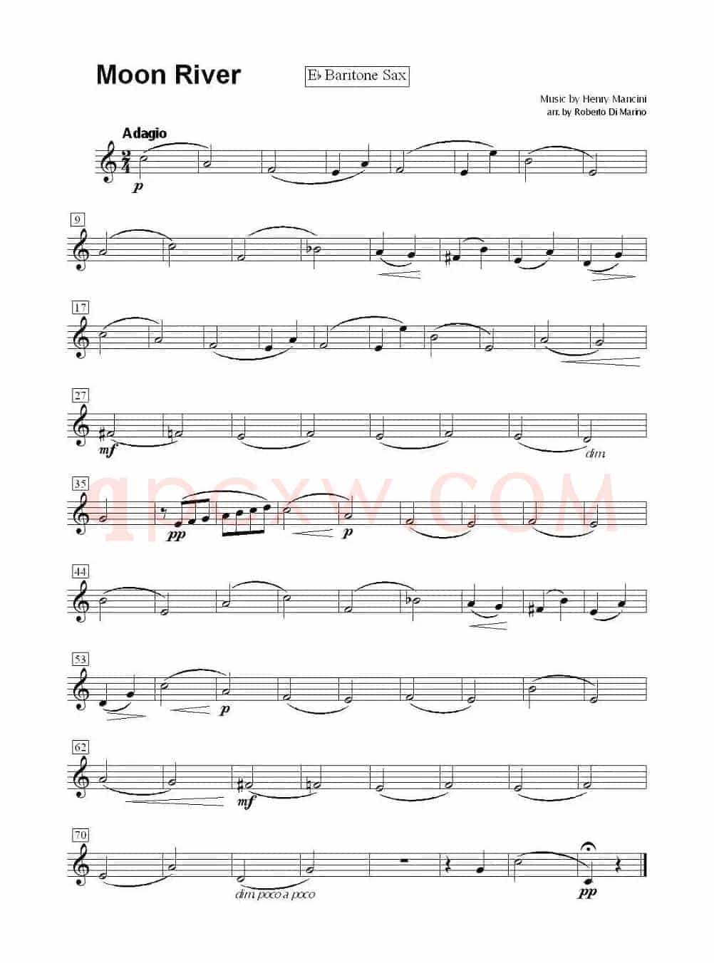 Moon River（月亮河）（四重奏）