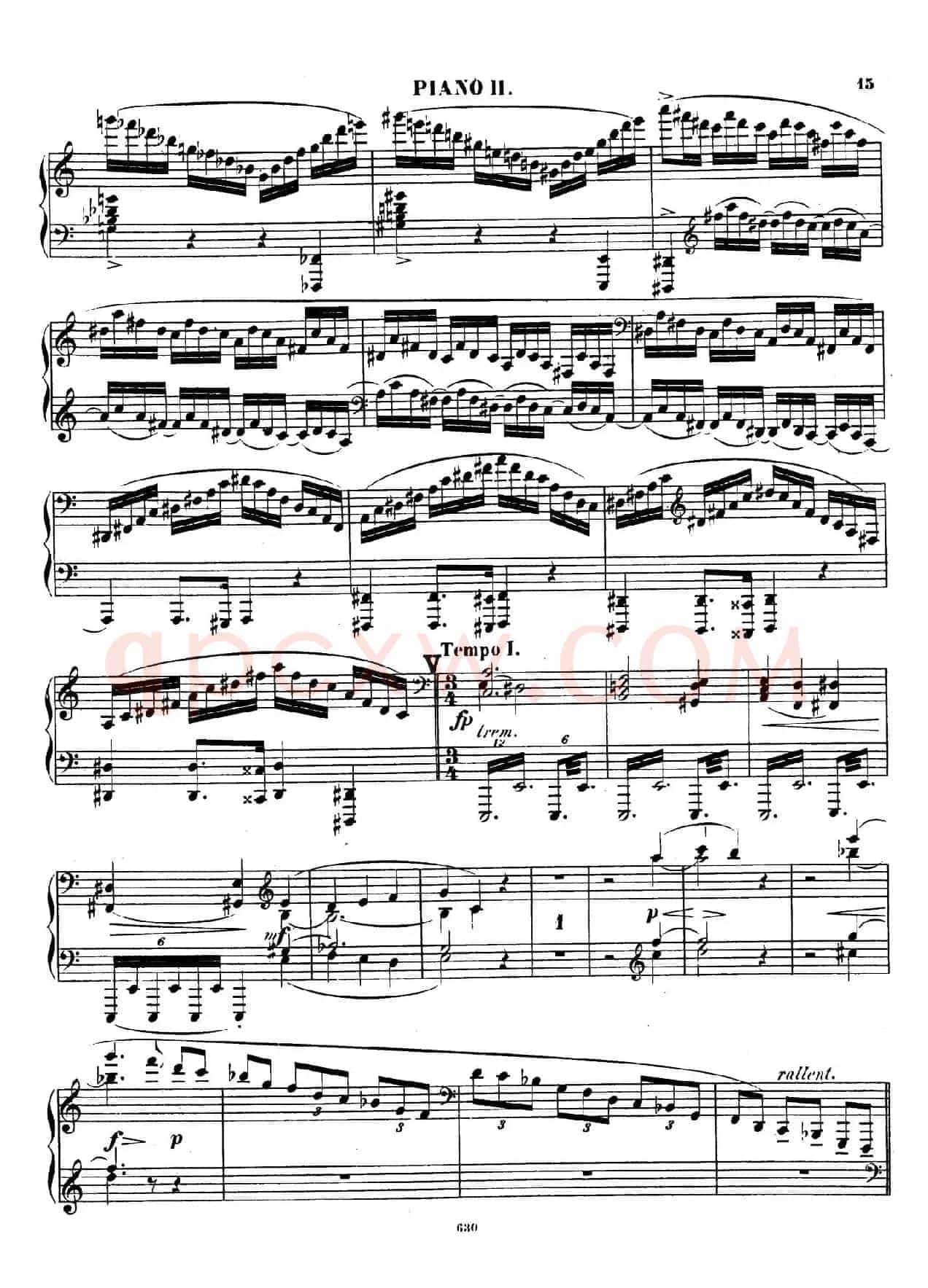 Chaconne for 2 Pianos Op.150(双钢琴第二钢琴)