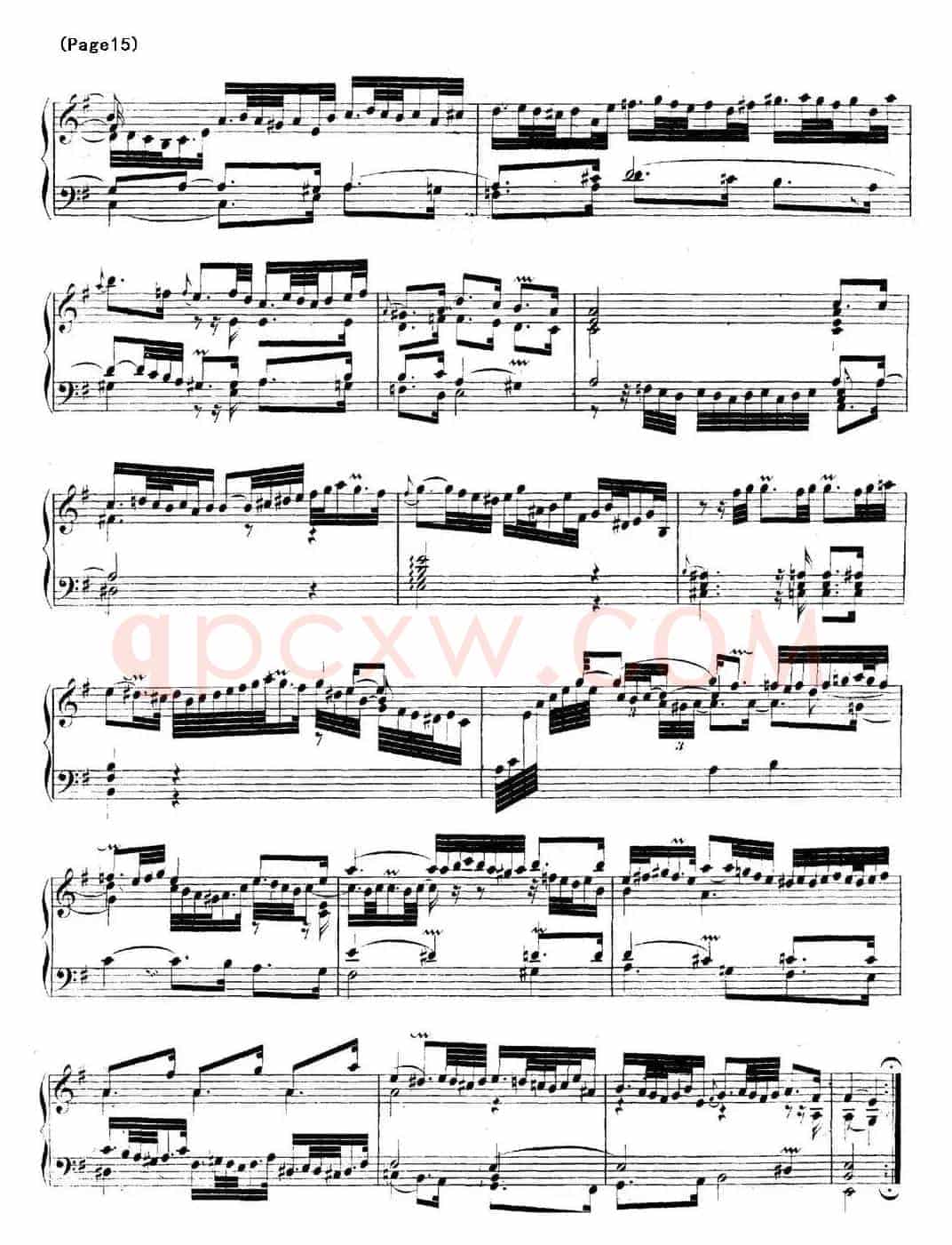 帕蒂塔6首德国组曲（No.6 e小调 巴赫 Partita e Minor BWV 830）