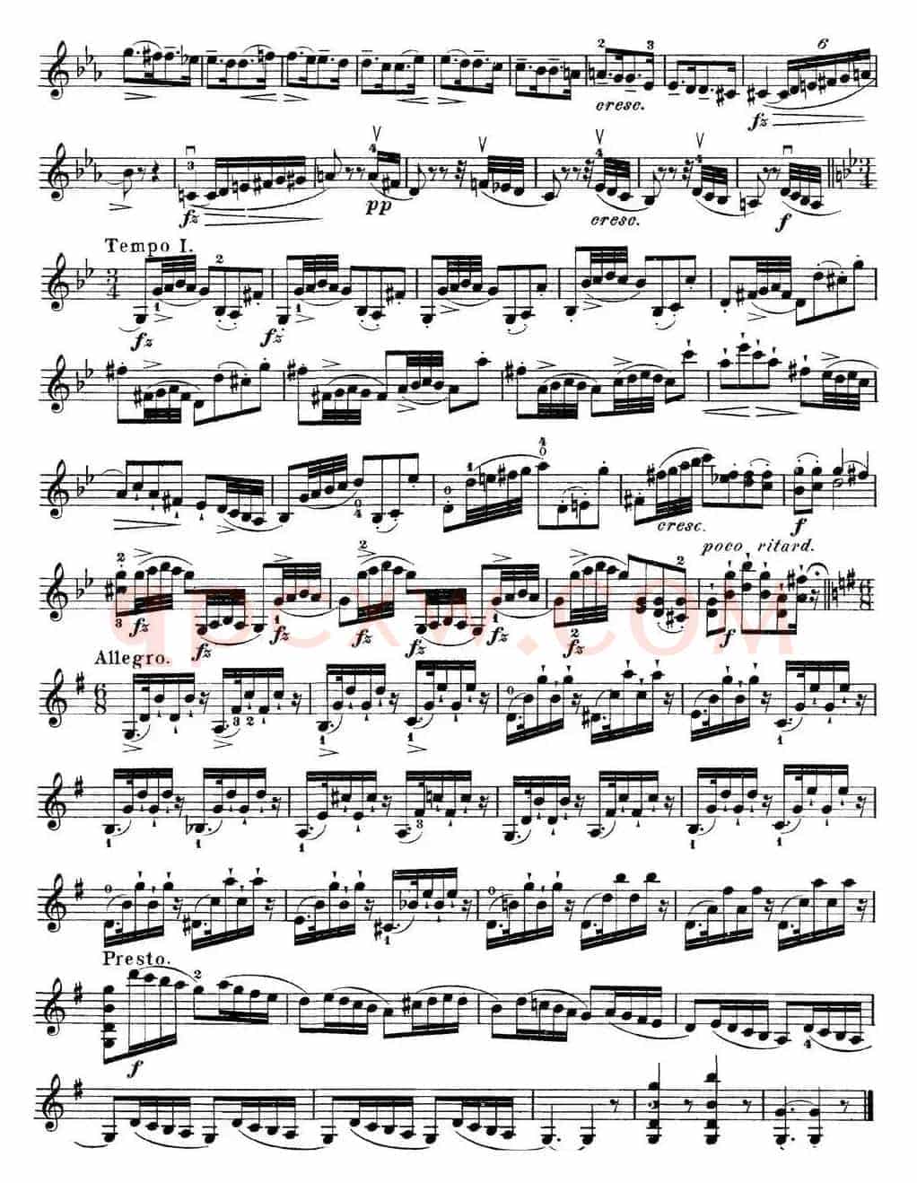 马扎斯小提琴练习曲 Op.36 第二册 华丽练习曲（53）