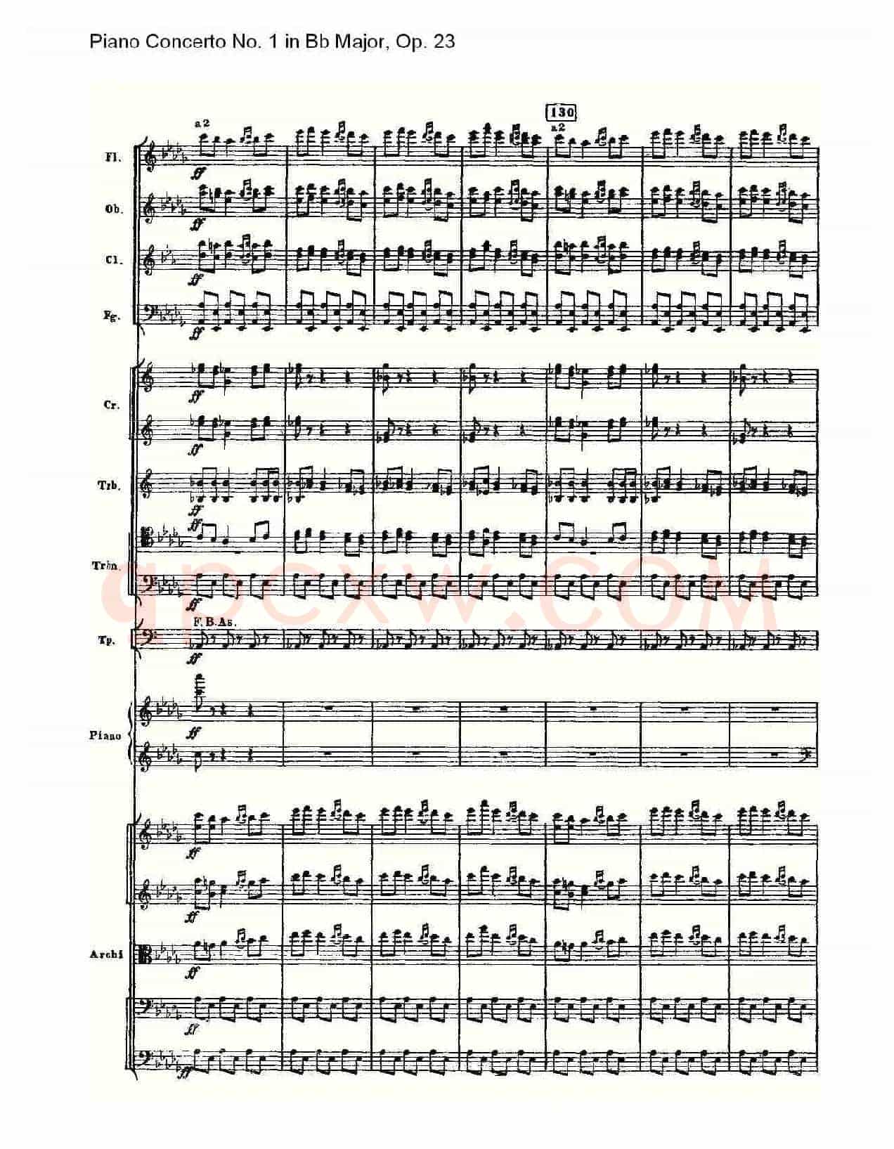Bb大调第一钢琴协奏曲,Op.23第三乐章(一)