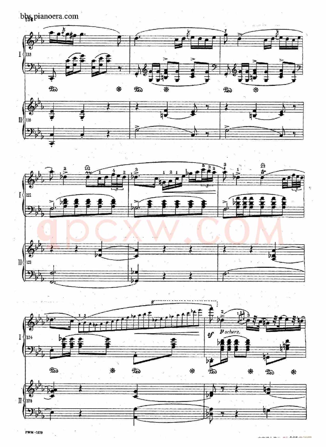 Grande Polonaise Brilliante Preceded by an Andante Spianato Op.22(平静的行板与华丽的波兰舞曲·双钢琴版)