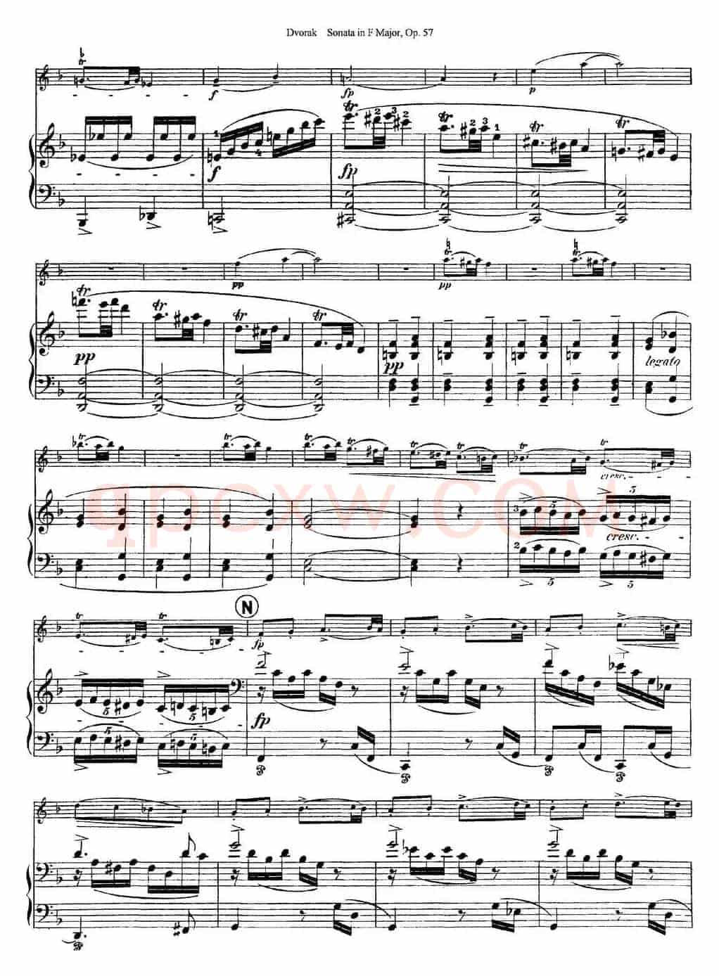 Violin Sonata Op.57（小提琴+钢琴伴奏）