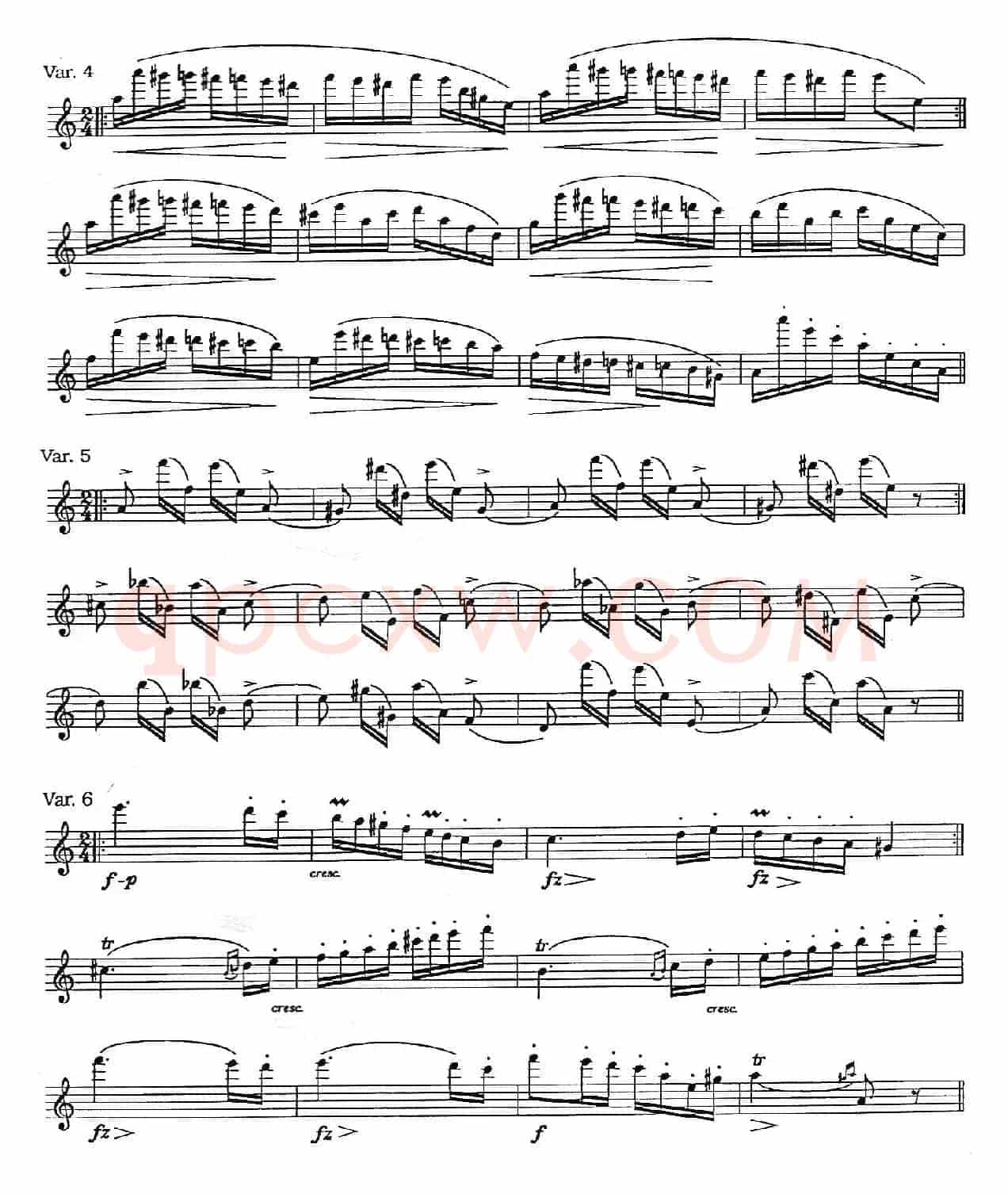 Caprice，Op.1，No.24（帕格尼尼第24首随想曲）