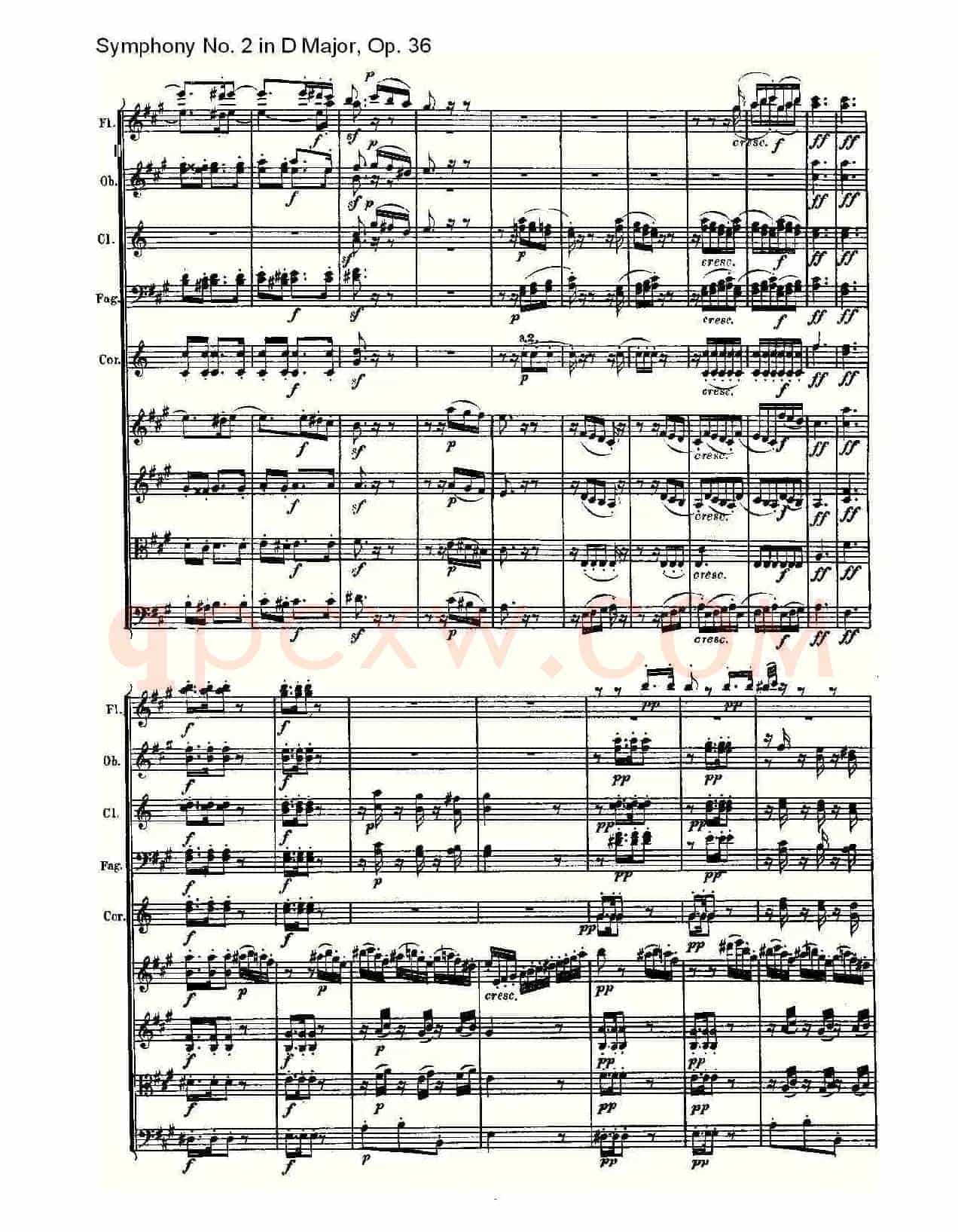 D大调第二交响曲 Op.36 第二乐章