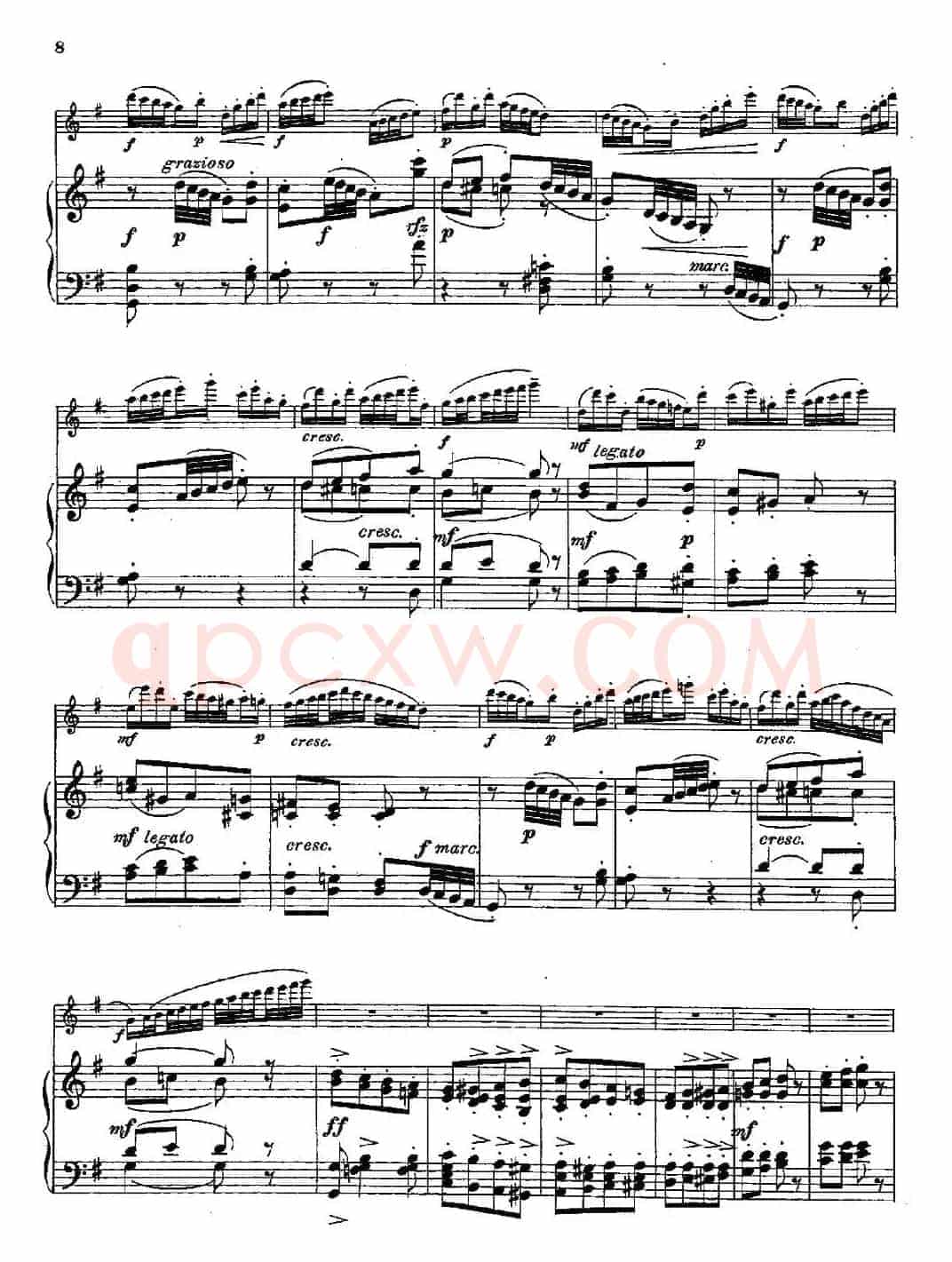 Introduction et Caprice（Op.58）（长笛+钢琴伴奏）