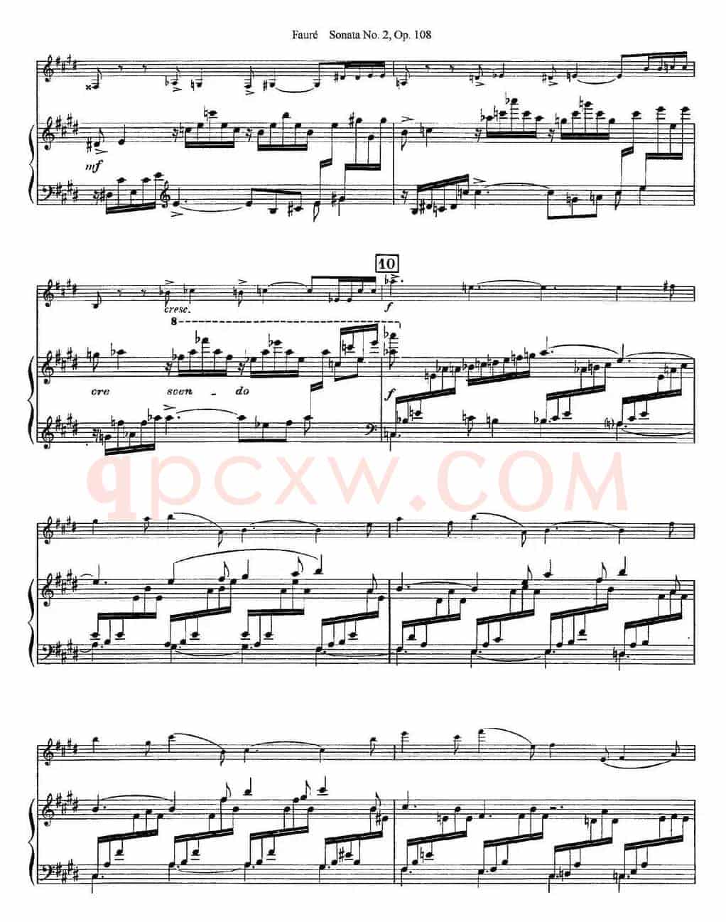 Violin Sonata No.2 Op.108（小提琴+钢琴伴奏）