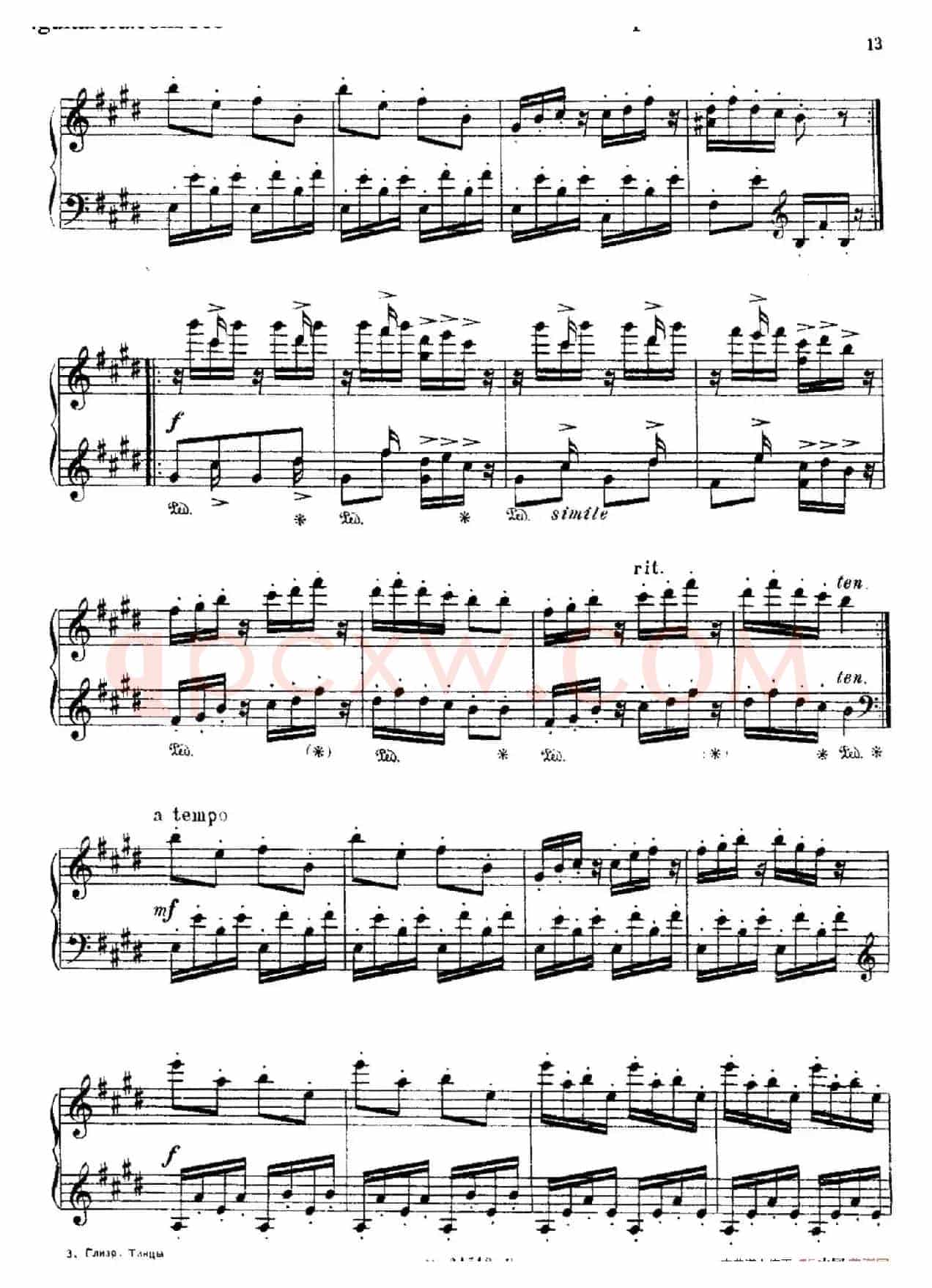 The Red Poppy Op.70(芭蕾舞剧《红罂粟》钢琴独奏版·3)
