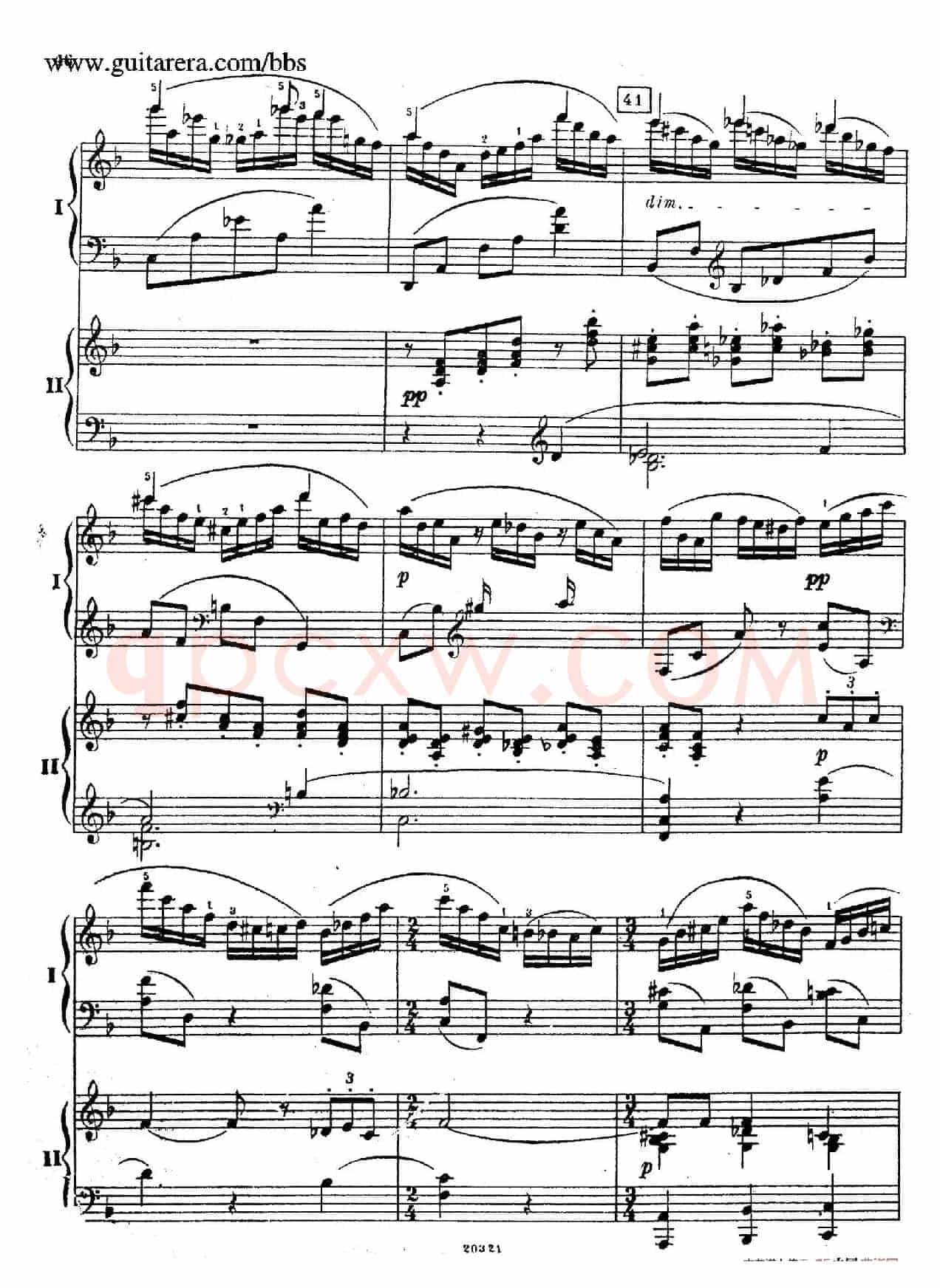 Rhapsody On A Theme Of Paganini Op.43(帕格尼尼主题狂想曲·双钢琴)(P41——60)