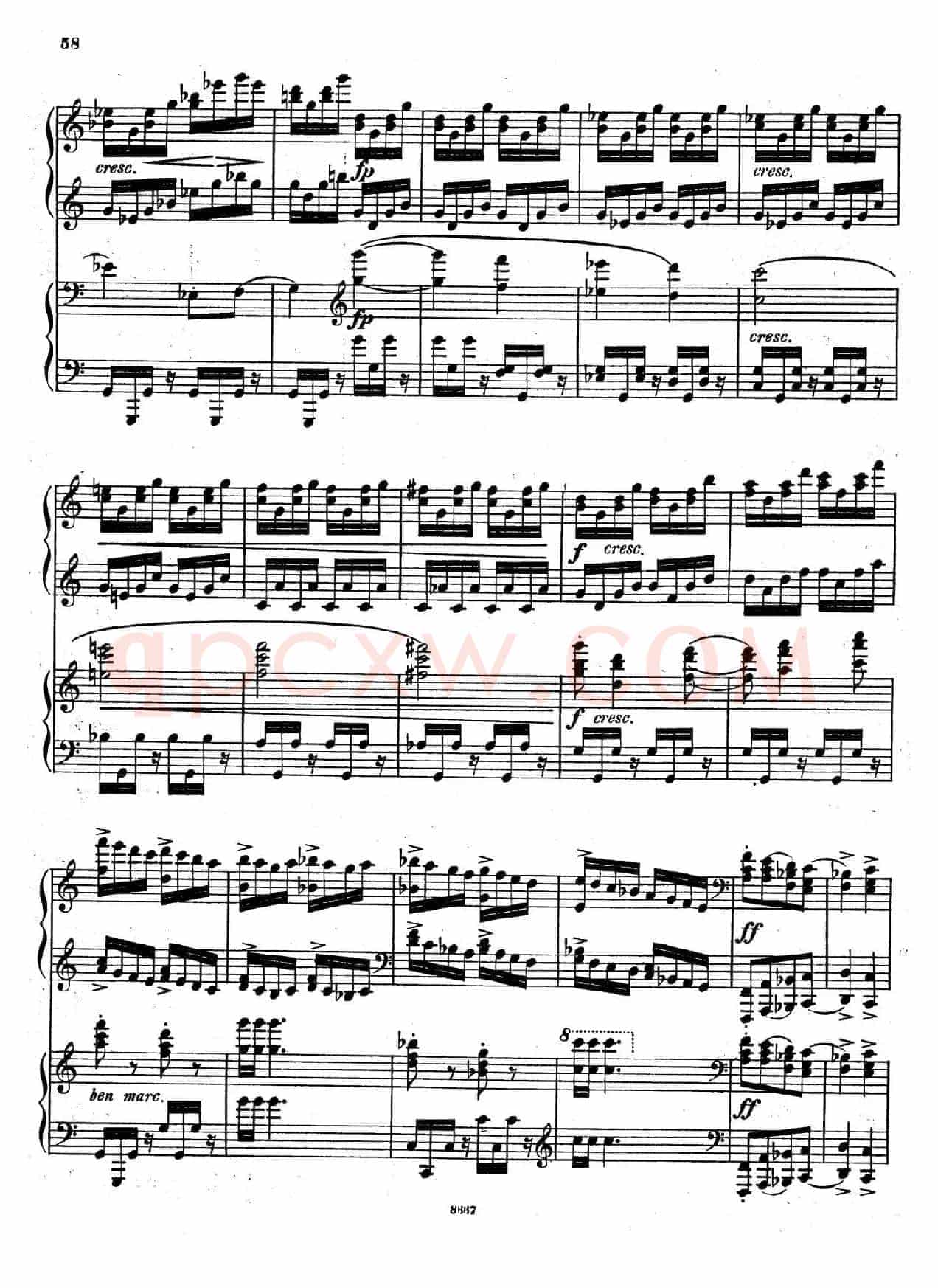 Symphony No.4 in e Minor Op.98(e小调第四交响曲·双钢琴)