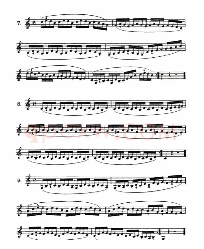 School of Mechanism, Op. 74（小提琴技巧练习1——12）