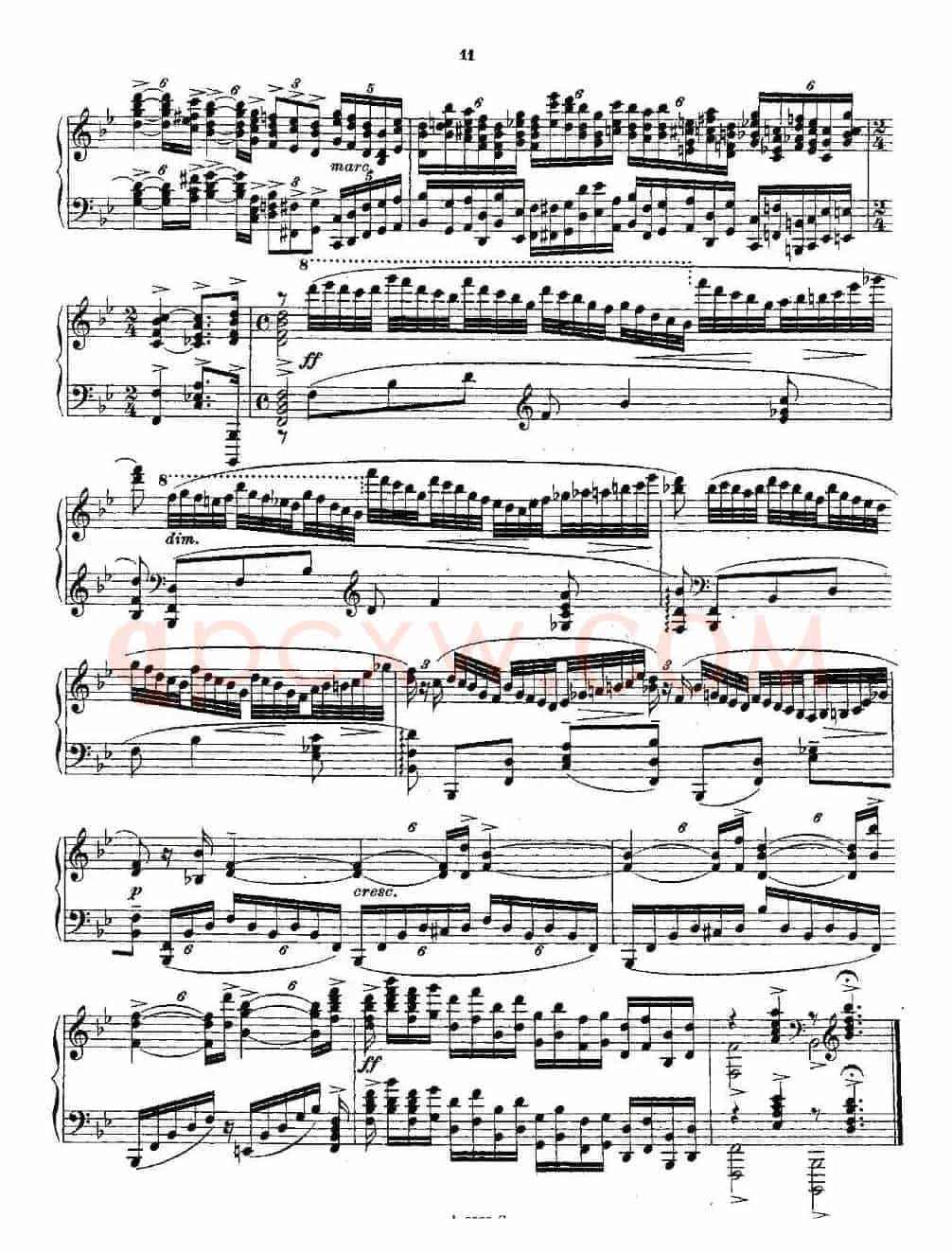 10首《前奏曲》之二（Rachmaninoff 10 Preludes, Op.23 ）