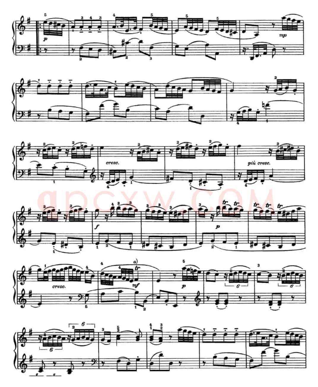 海顿 钢琴奏鸣曲 Hob XVI 3 Divertimento C major