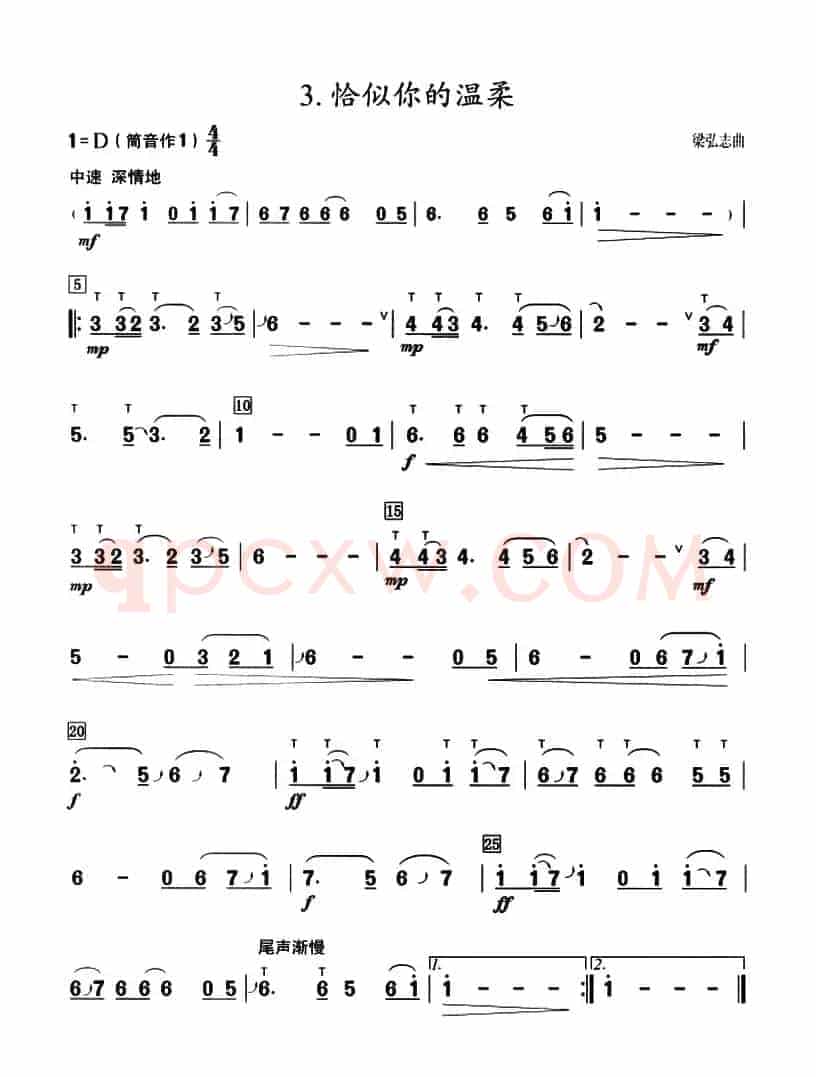 葫芦丝教学曲集：恰似你的温柔
